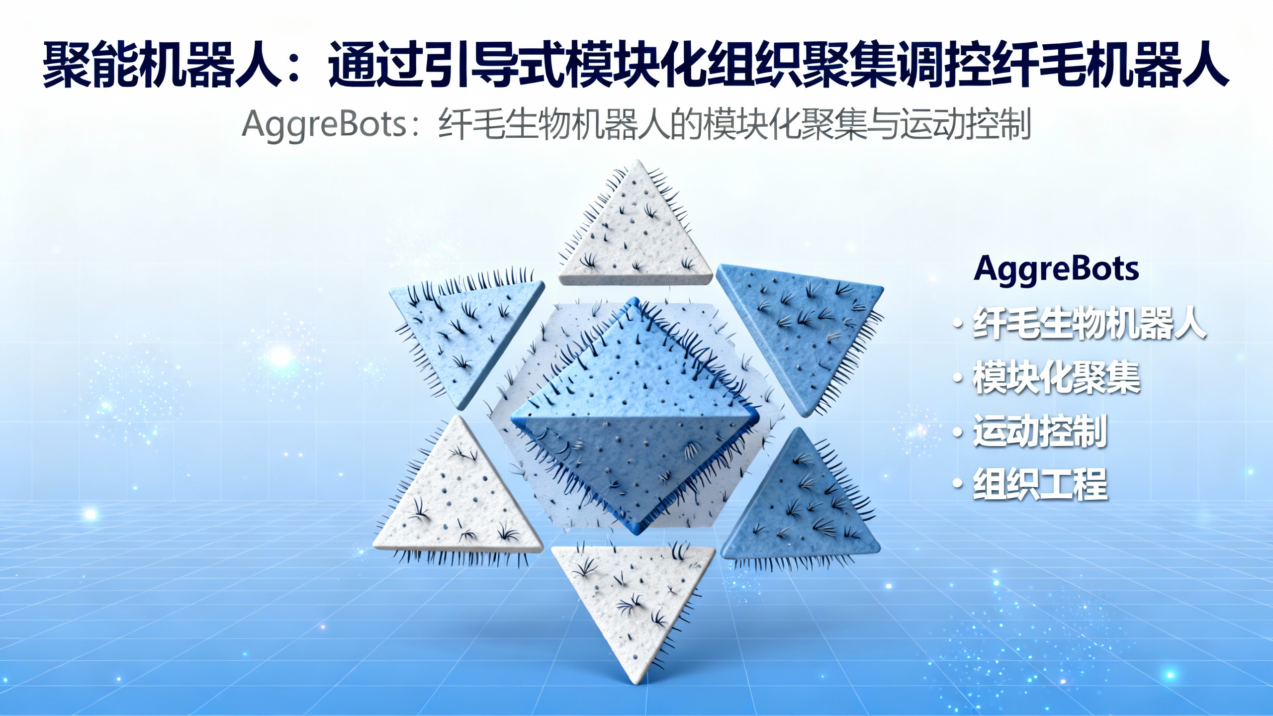 把细胞当乐高！人造“睫毛舰队”AggreBots：形状想拼啥就拼啥，游动姿势还能调档