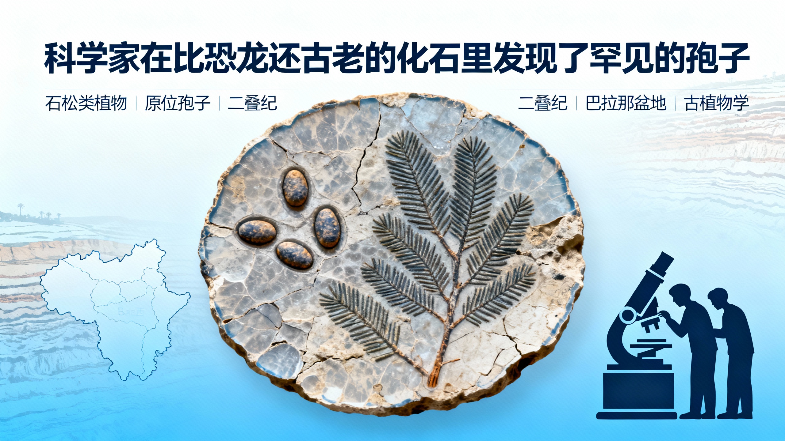 科学家在比恐龙还古老的化石里发现了罕见的孢子