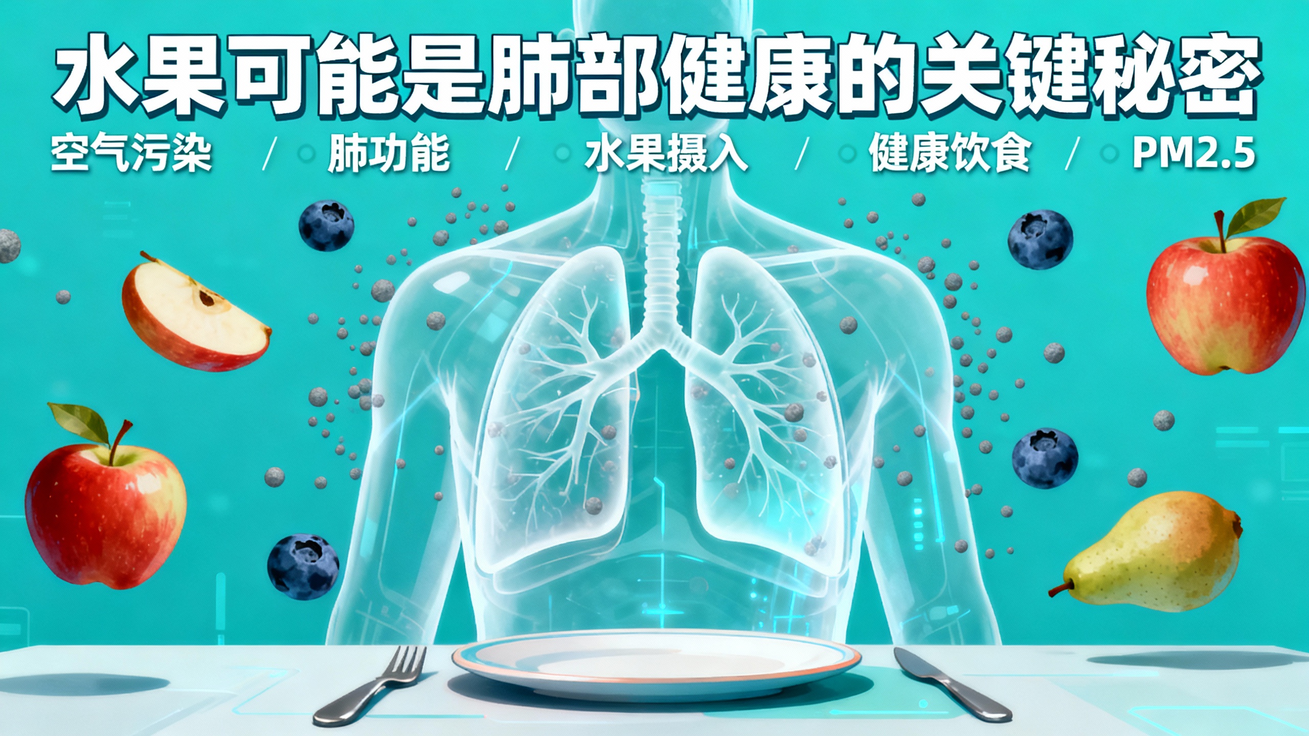 每天4份水果=给肺戴隐形N95？英国20万人数据实锤！