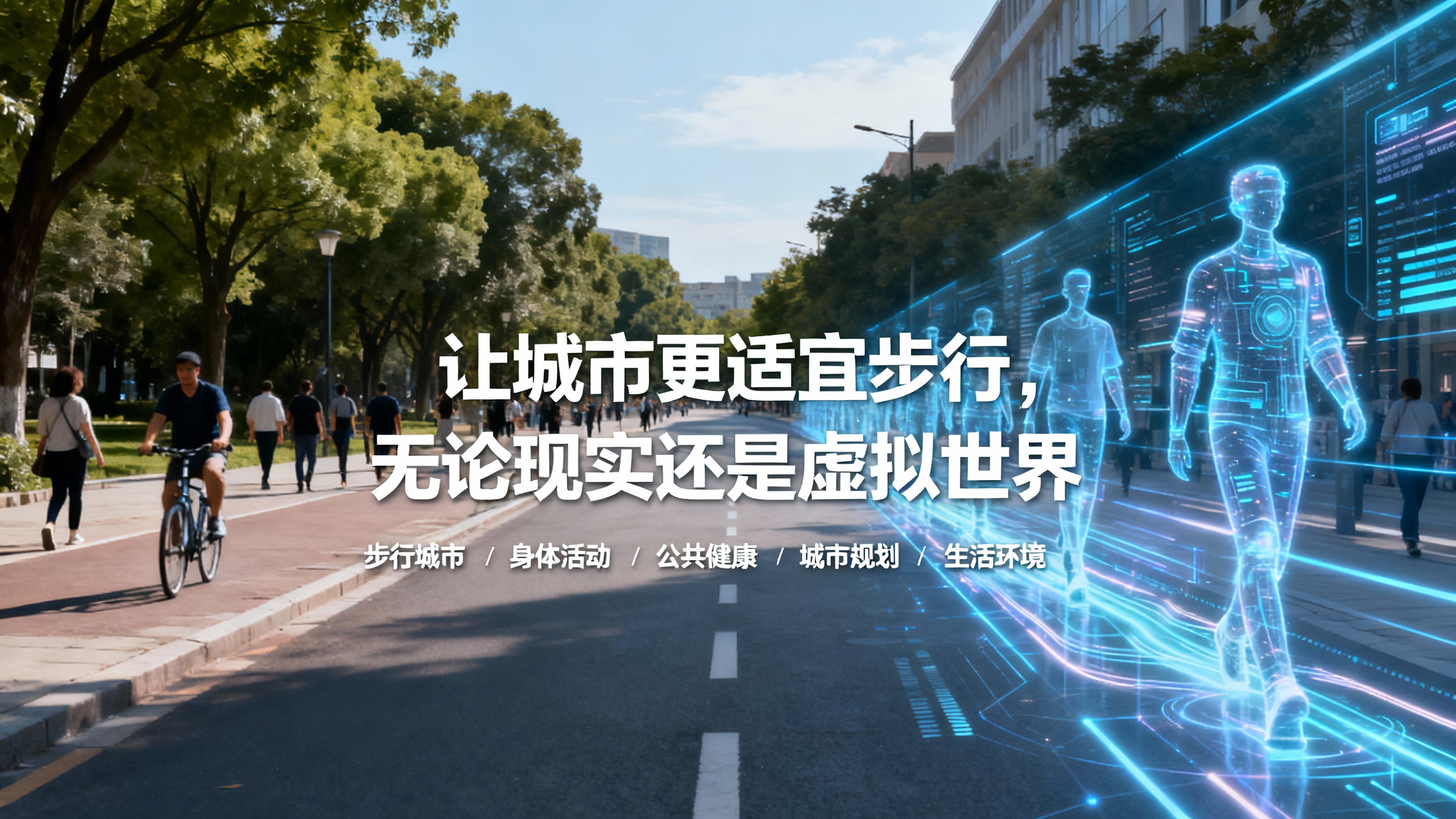 把城市变成“步行天堂”，现实和虚拟都得安排！