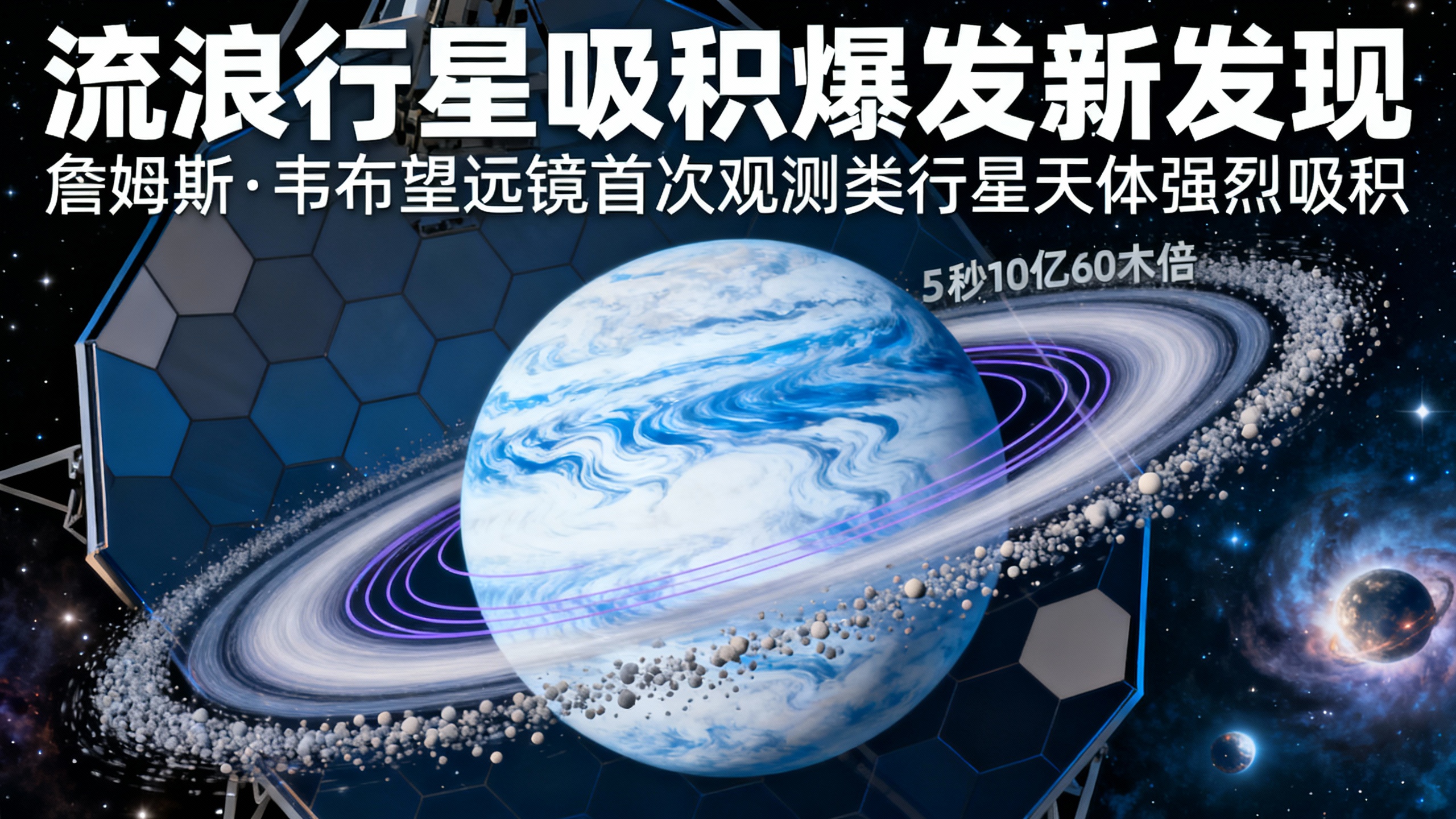 流浪行星狂吃自助餐：每秒吞掉6亿吨，科学家看傻了！