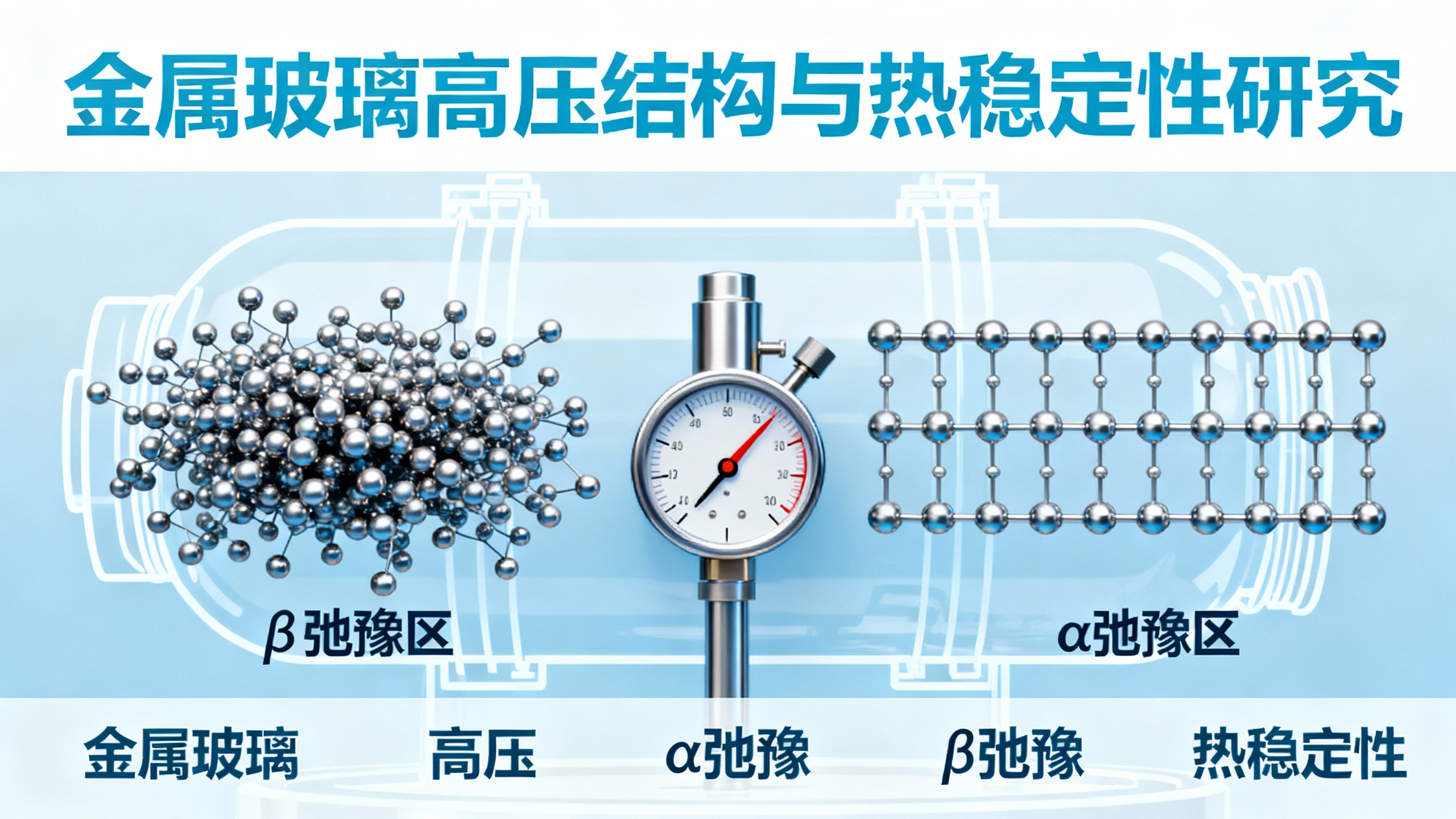 金属玻璃中结构与热稳定性随压力变化的背后原因