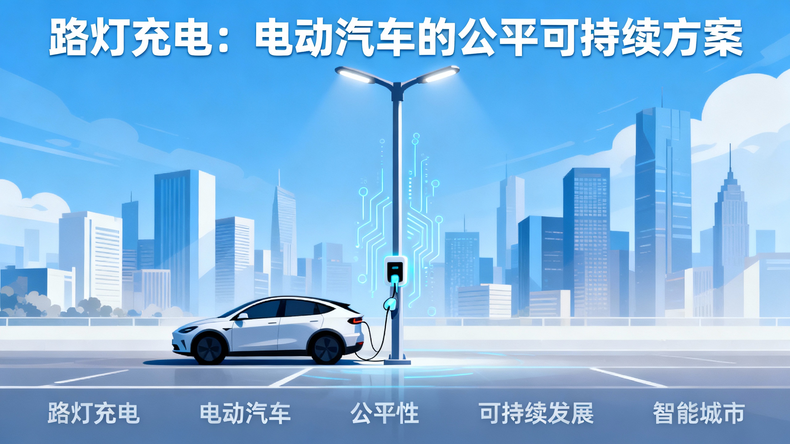 路灯变身充电桩，为电动车充电指明方向