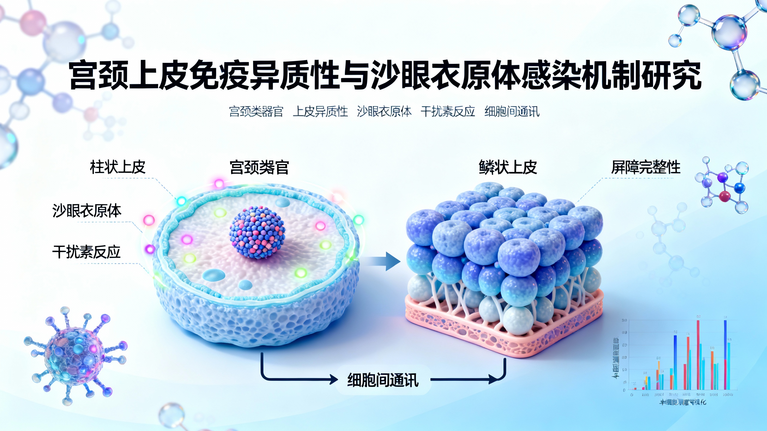 单个细胞揭示宫颈“迷你器官”在沙眼衣原体感染时的免疫反应和细胞间交流