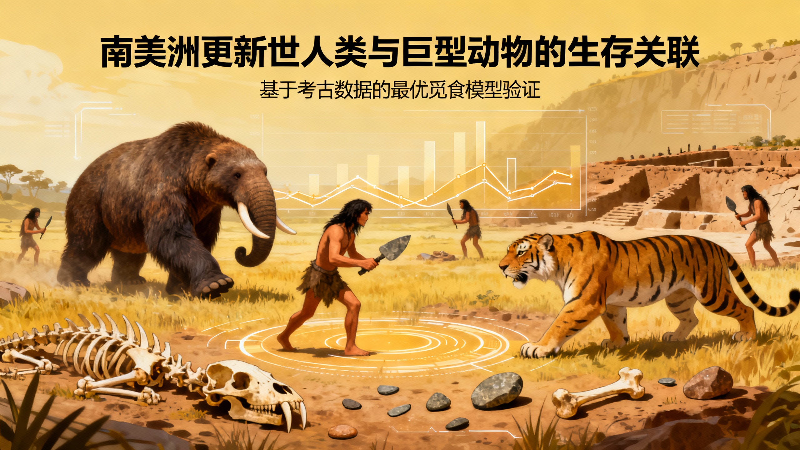 一万多年前，南美洲南部人类主要靠已灭绝的巨型动物为生