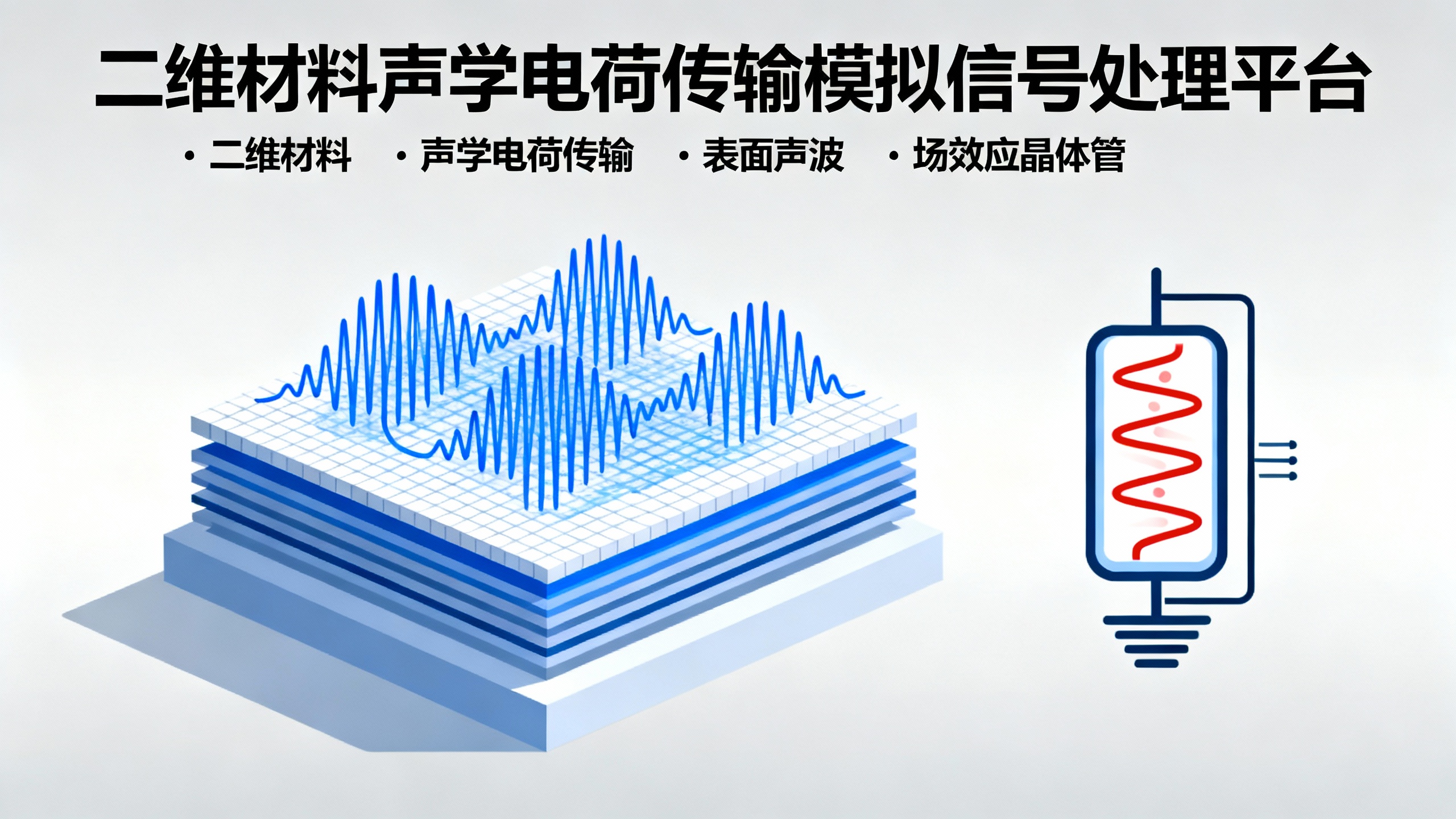 用二维材料中的声波传递实现高效模拟信号处理
