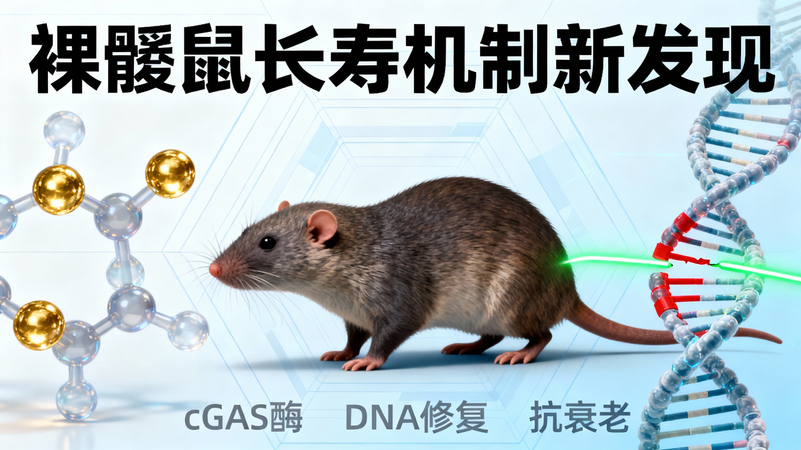 裸鼹鼠能活几十年——基因小改造揭开长寿秘密