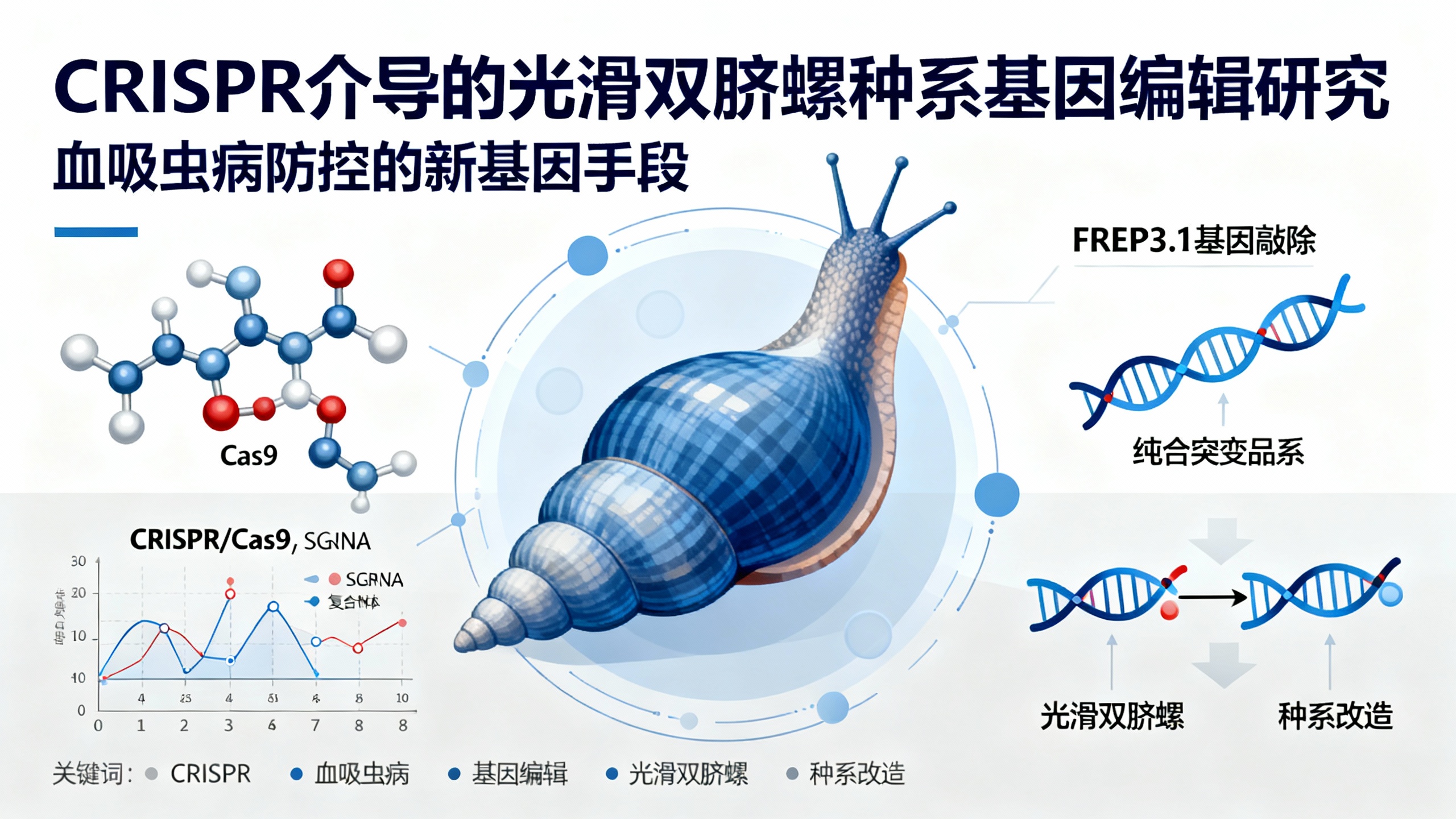 用基因剪刀改造血吸虫病传播蜗牛:重大突破