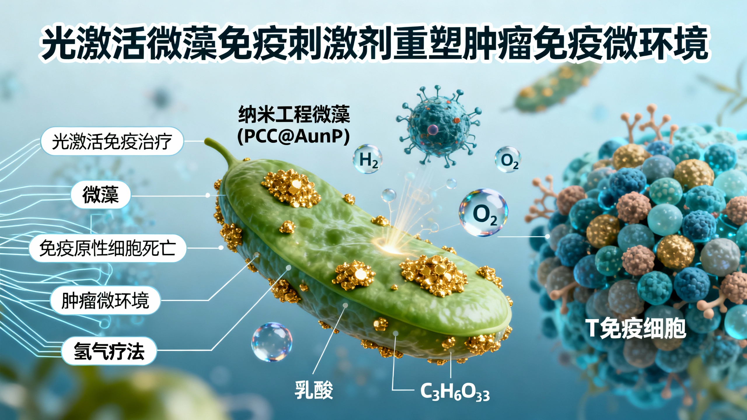 可光照激活的微藻抗癌新利器