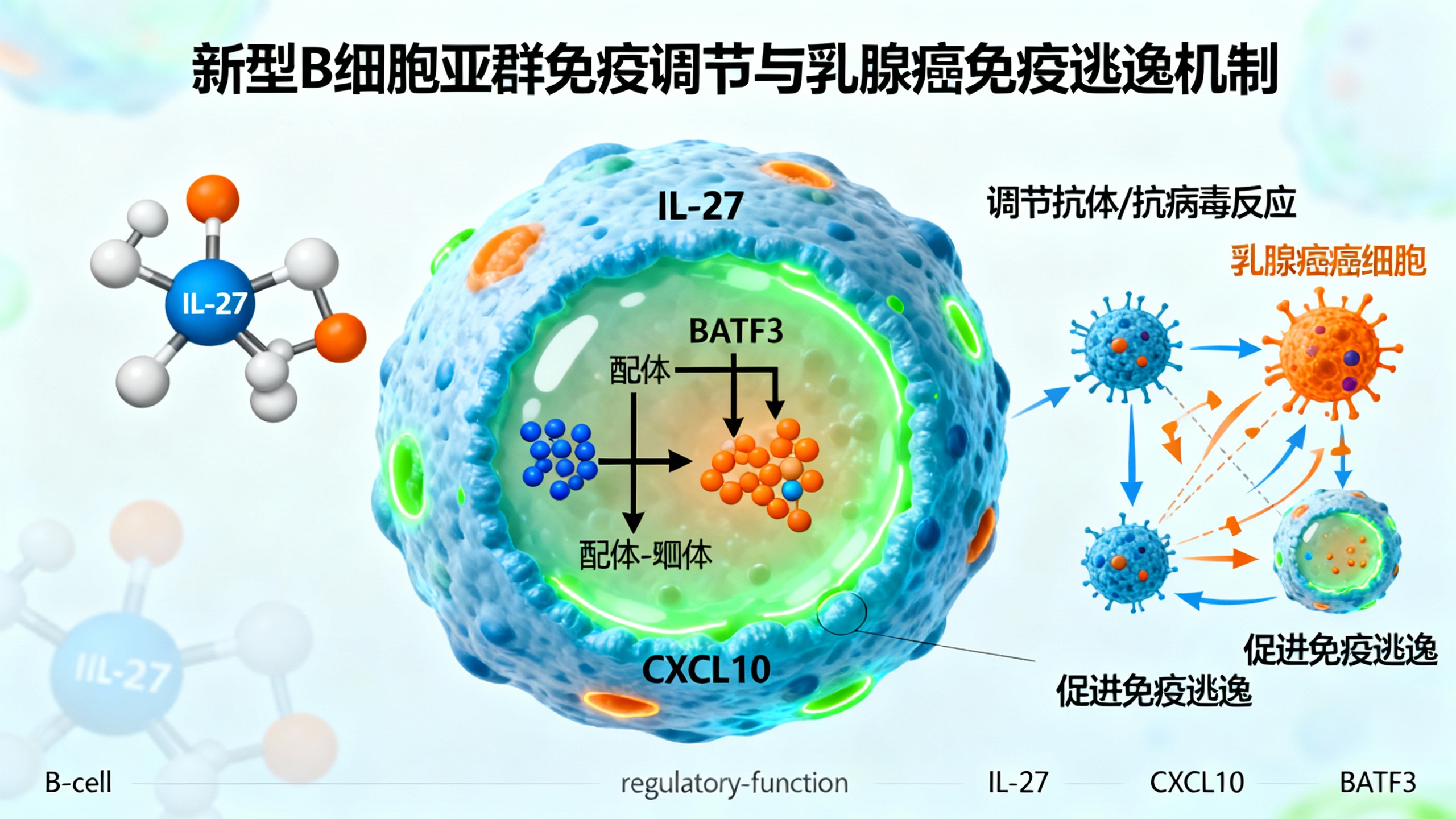 BATF3+ B细胞如何通过“钥匙与锁”的相互作用发挥调节功能