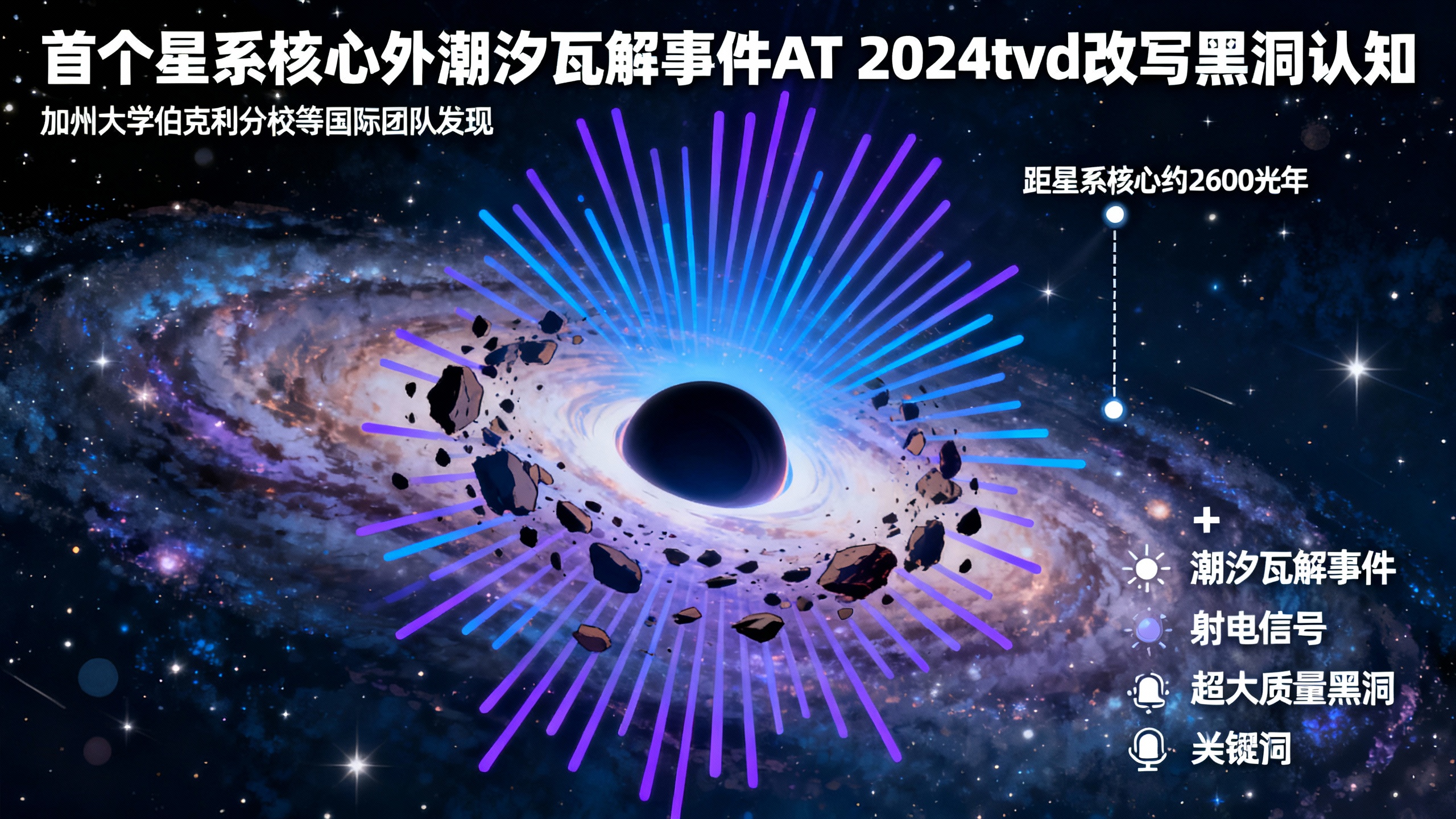 一个“流浪”黑洞突然爆发超强电波，让天文学家大吃一惊