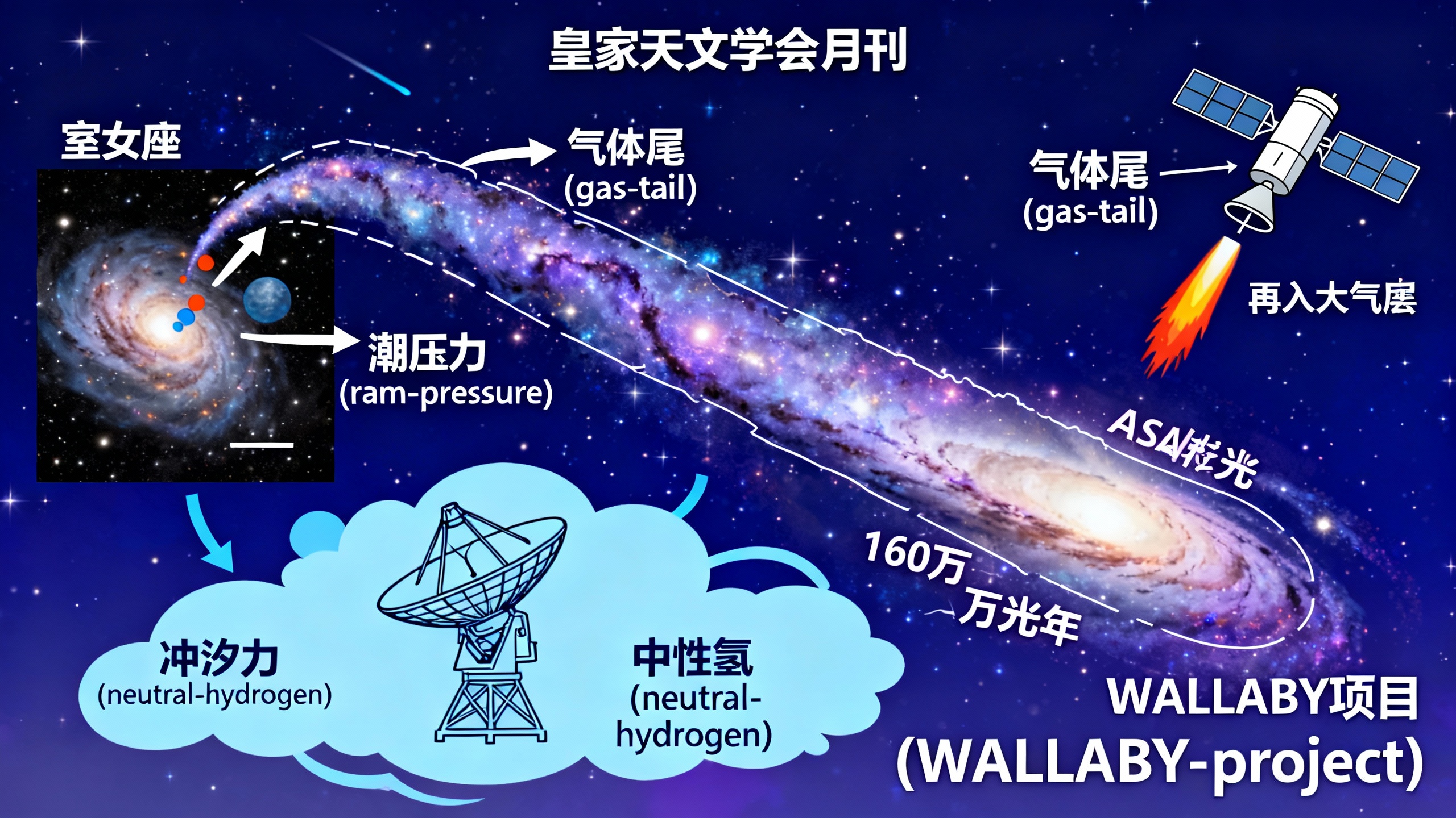 天文学家发现连接两个星系的巨大气体“桥梁”