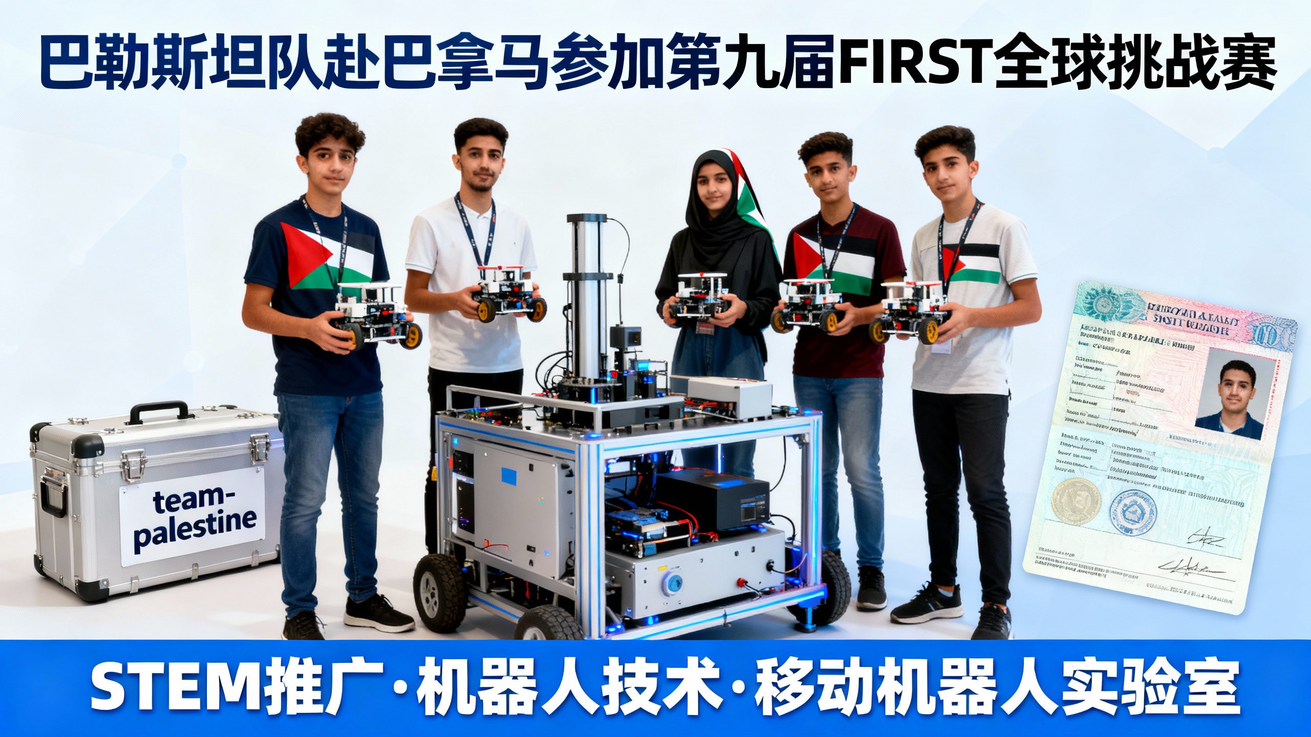 这些巴勒斯坦少年正努力在机器人竞赛中夺金