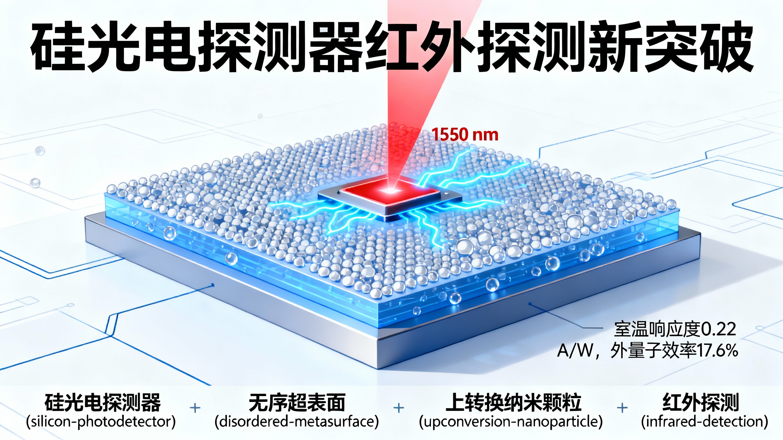 用特殊纳米材料让普通硅芯片高效探测红外光