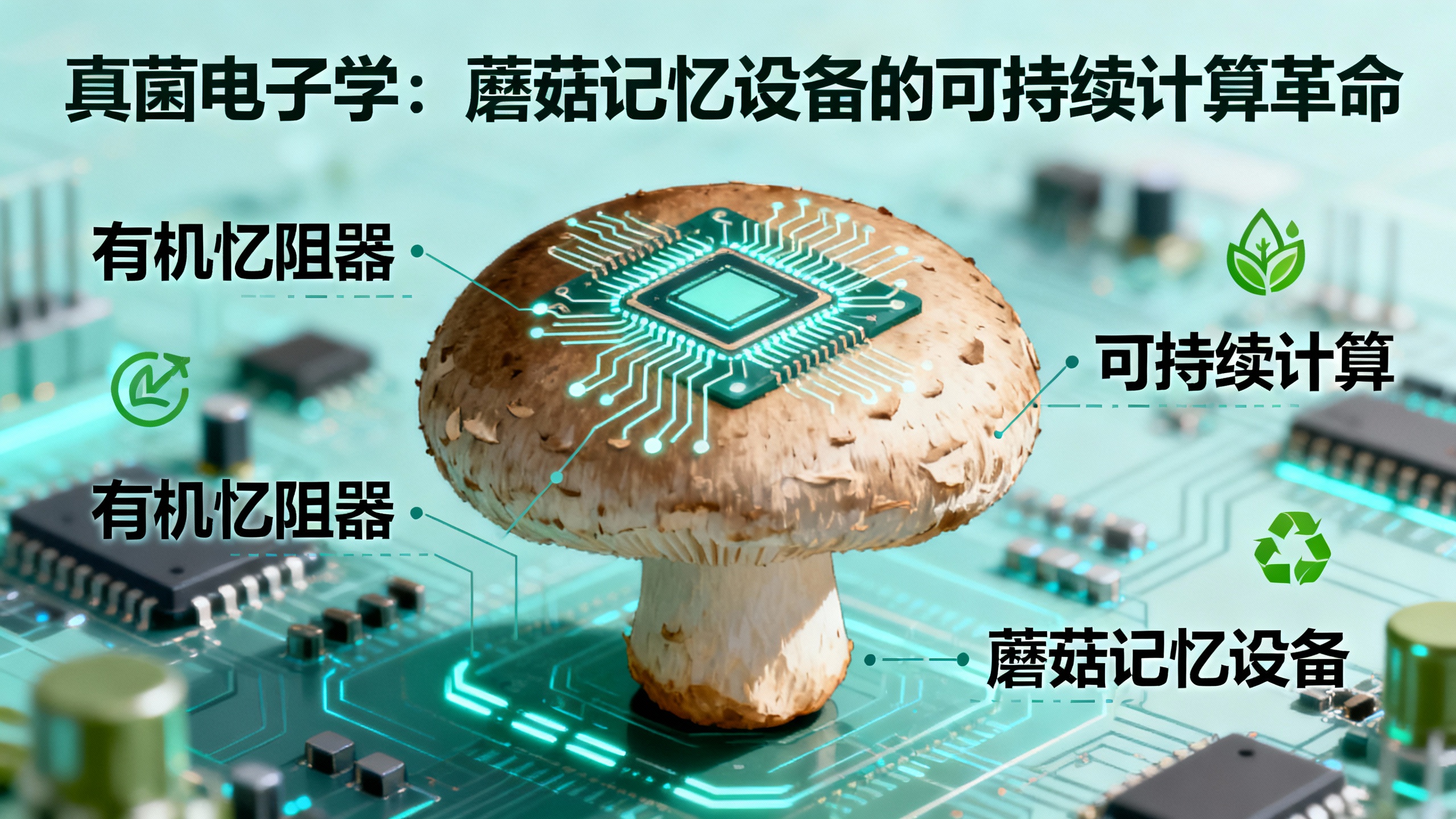 用蘑菇供电的“活体计算机”