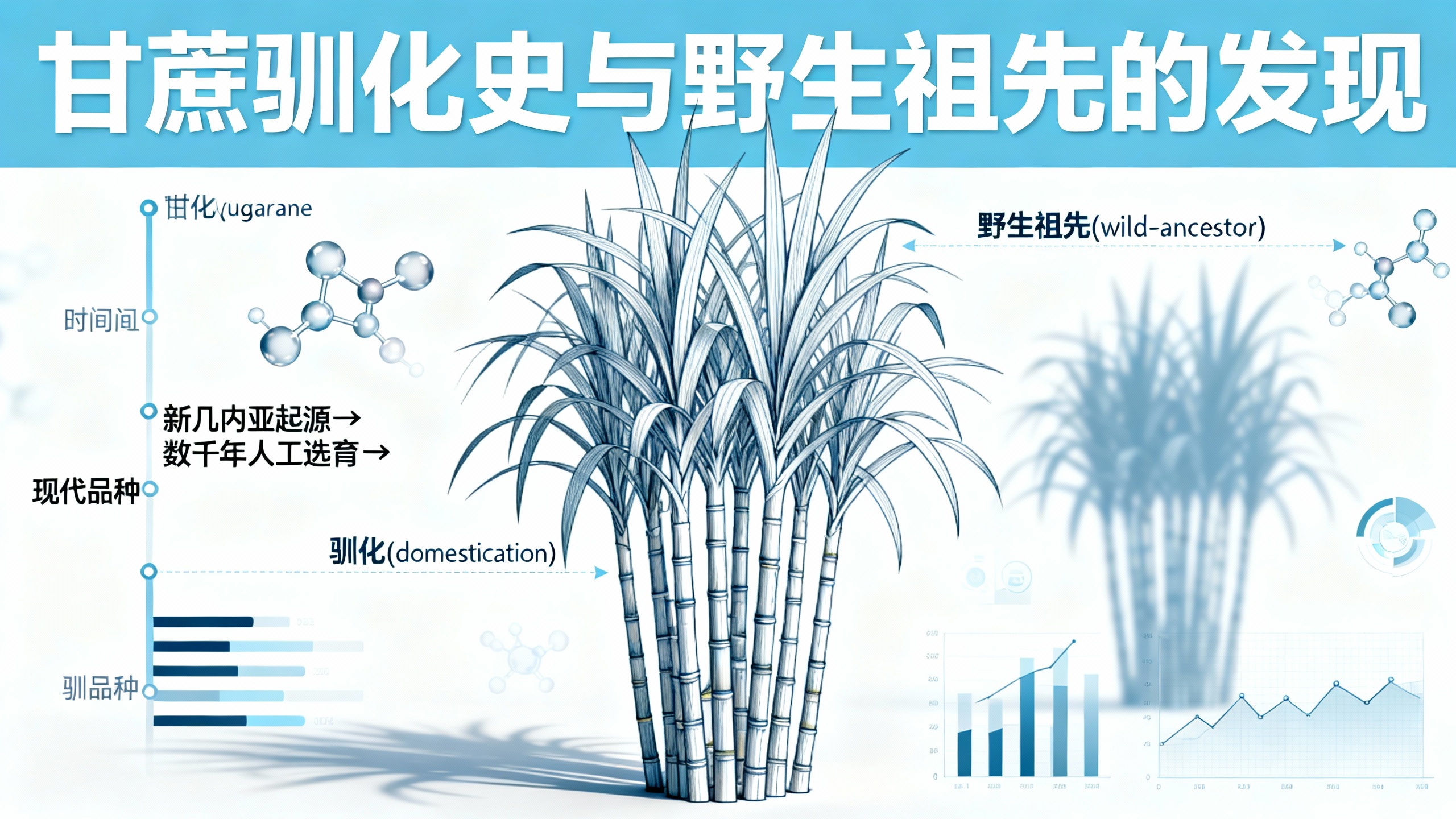 甘蔗基因揭秘：隐藏的神秘“祖先”