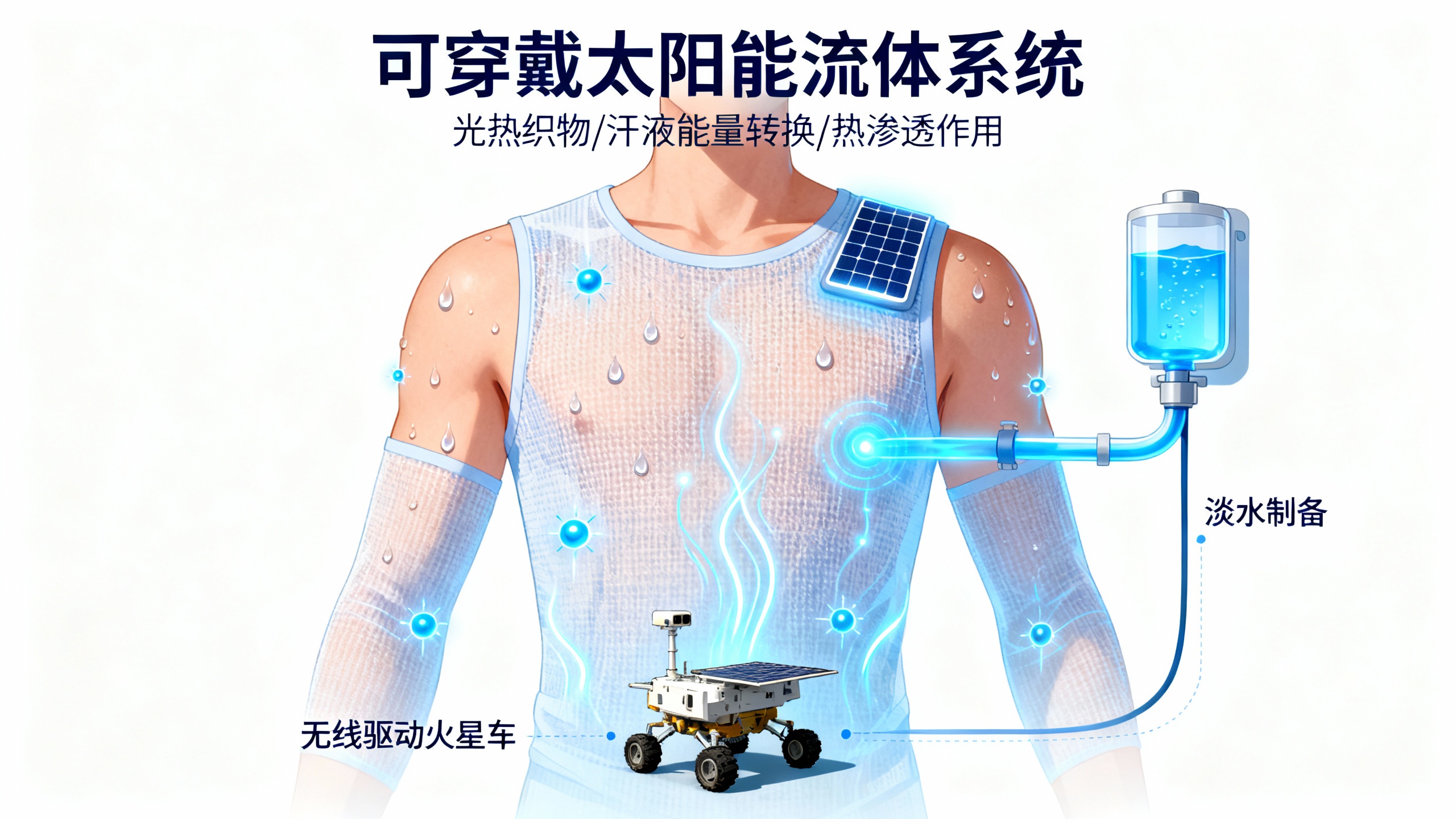 可穿戴太阳能水循环系统