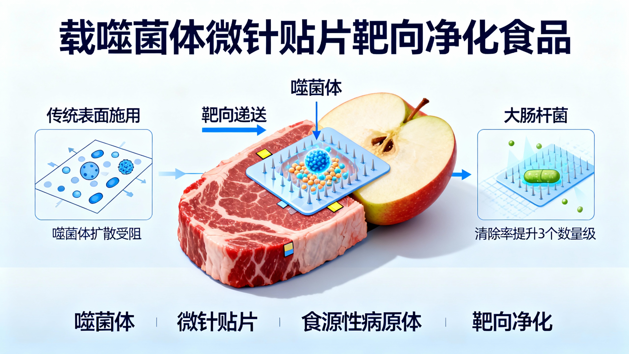 用细菌病毒贴片轻松清除食物中的有害细菌