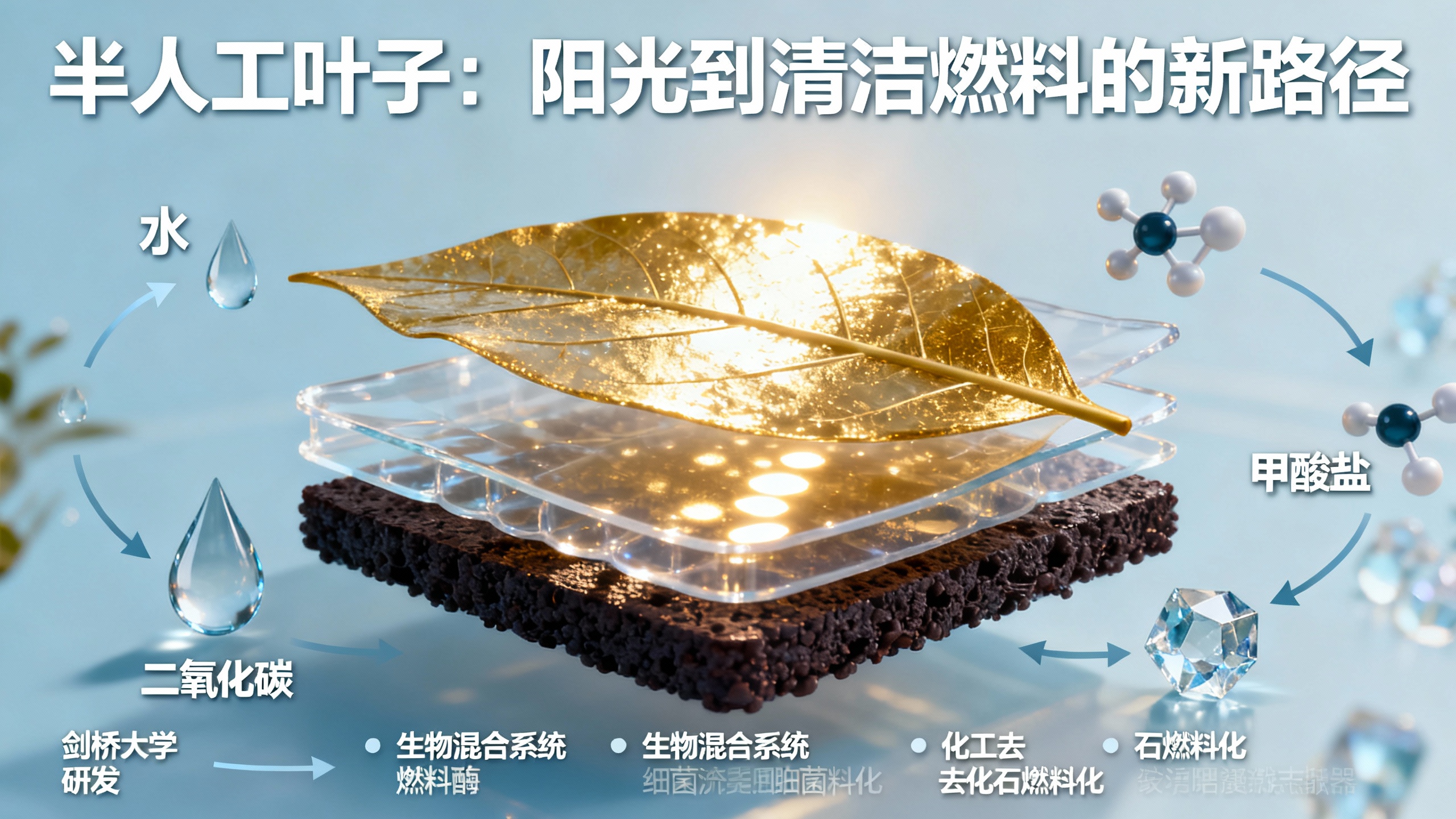 人造树叶将污染变能源