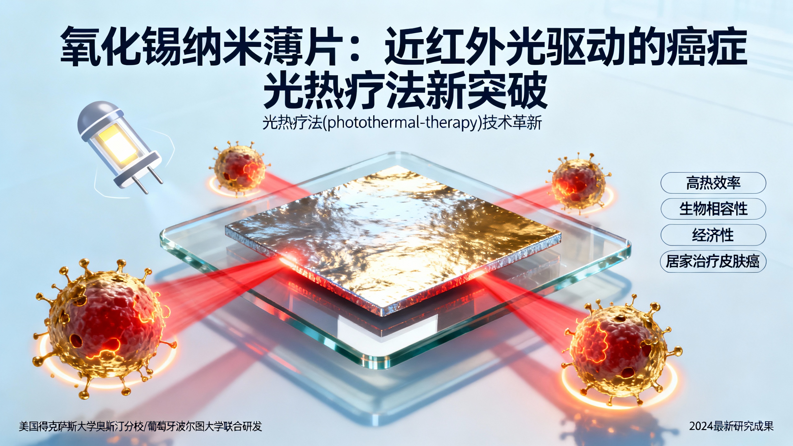 一种用光治疗癌症的新方法，能精准杀死癌细胞而不伤正常细胞