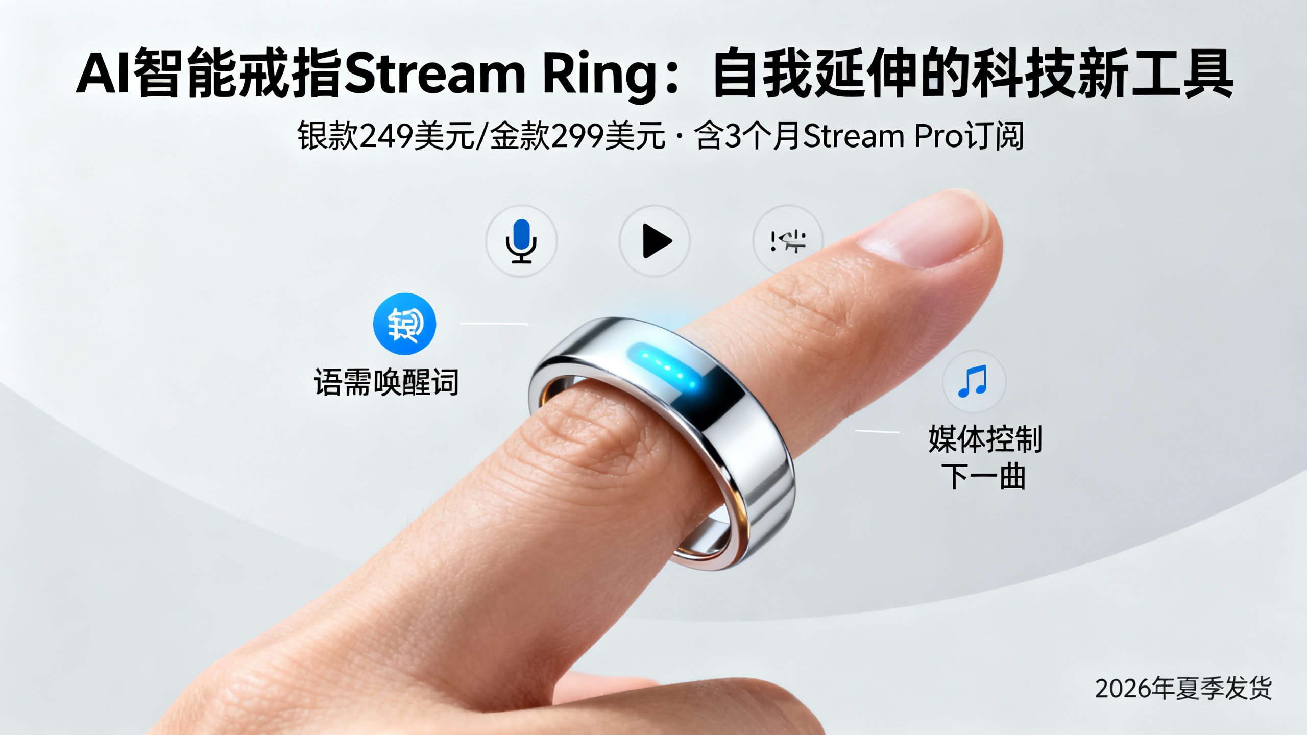 对着这款智能戒指悄悄说话，帮你理清思路