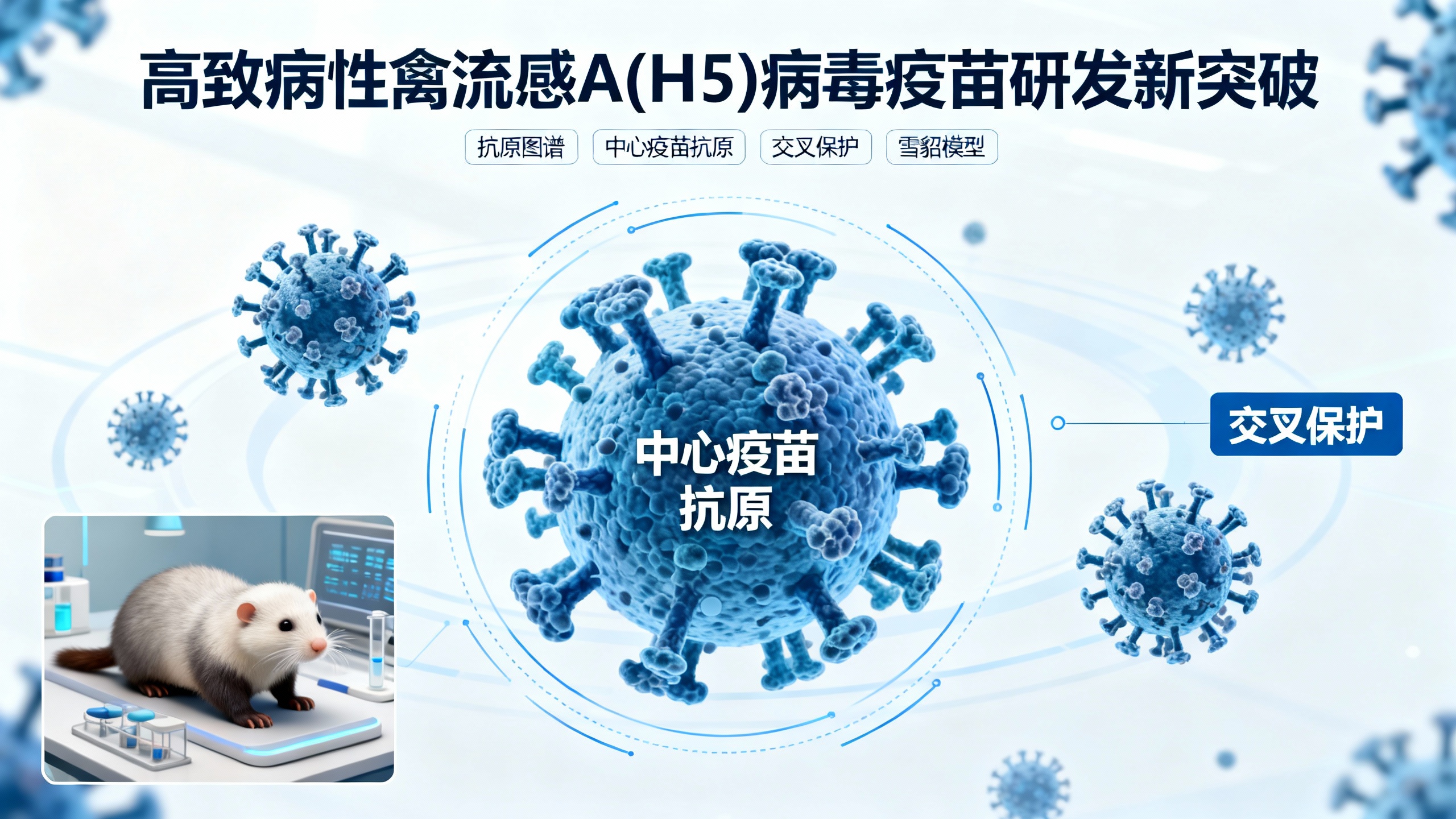 一种针对H5流感的关键疫苗可提供广泛保护