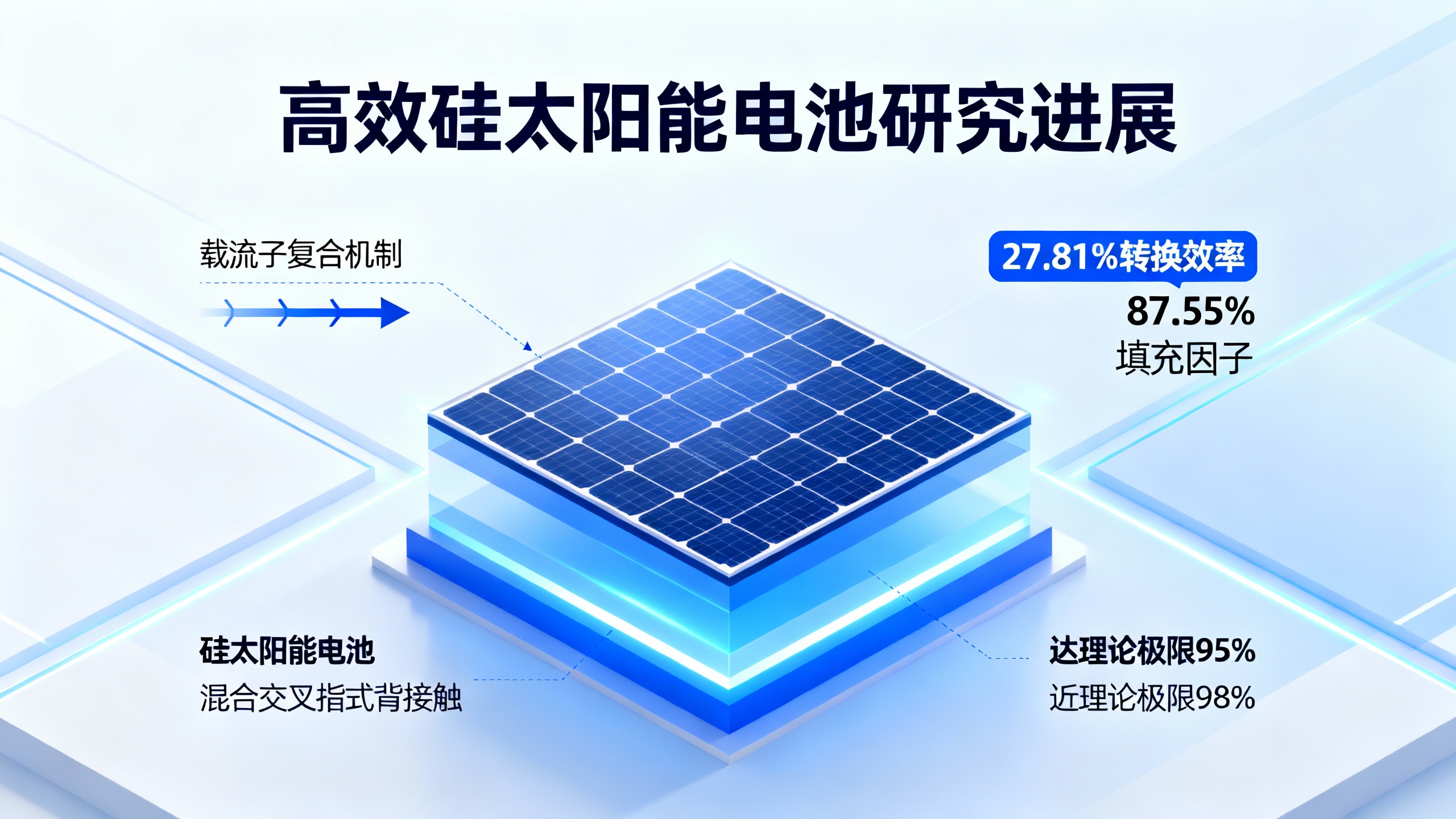 背面混合接触的硅太阳能电池