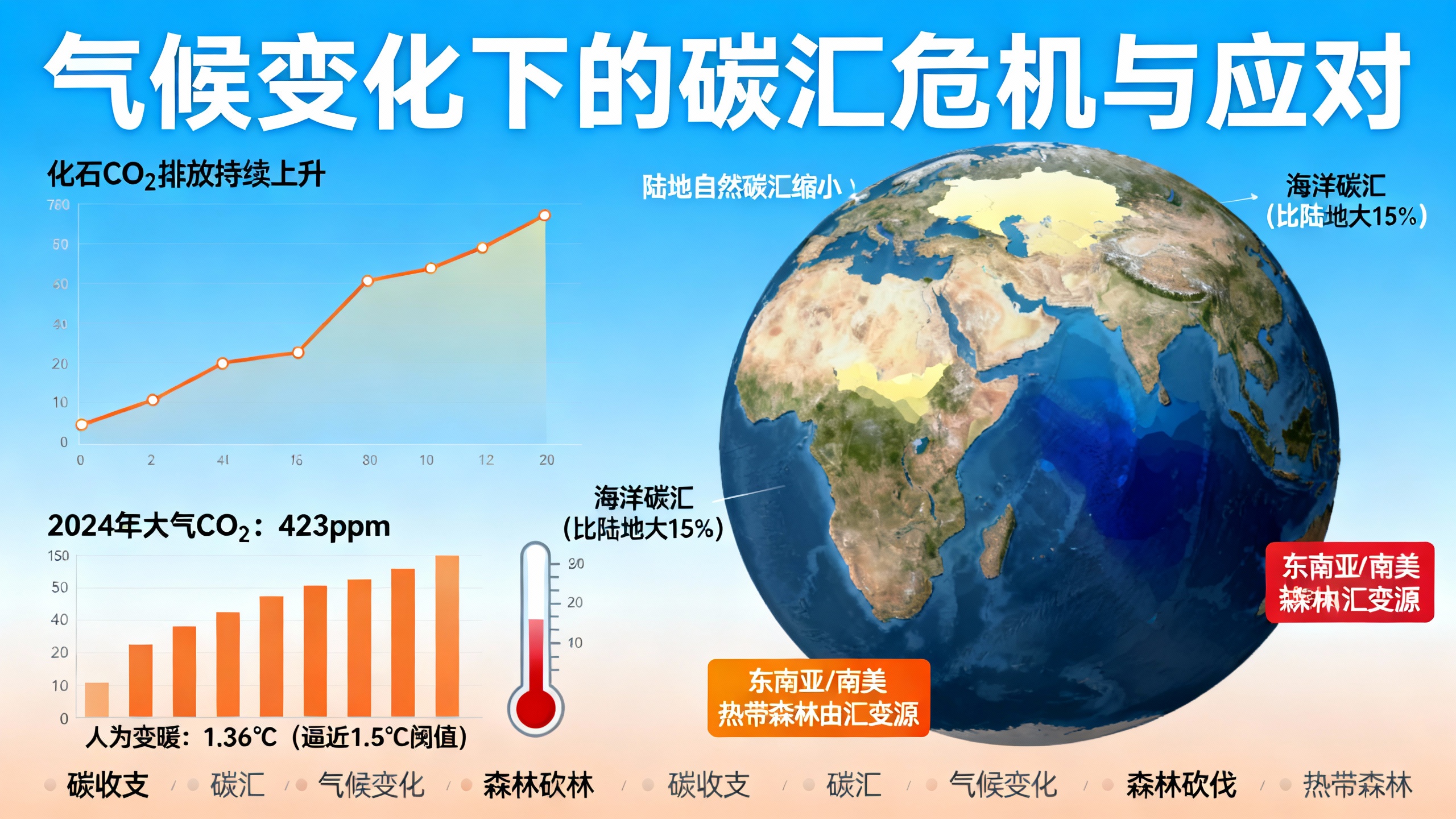 气候变化如何影响地球的碳吸收能力