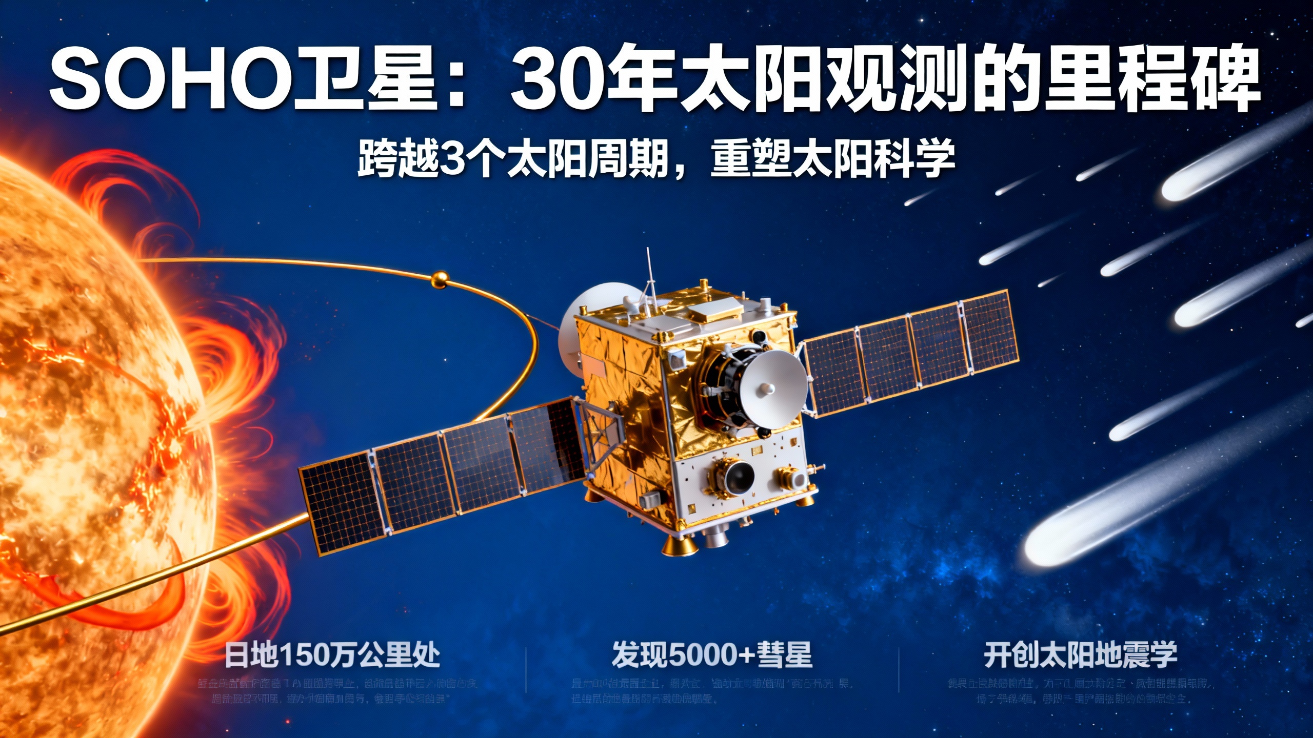 一次遭遇灾难却意外发现5000颗彗星的太阳探索之旅