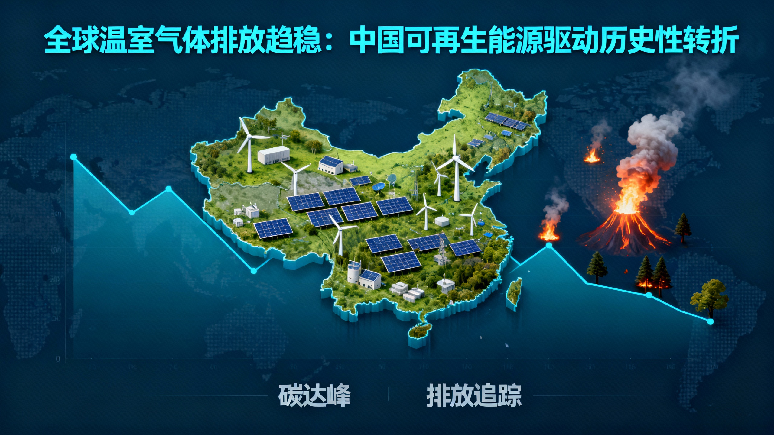 全球碳排放即将停止增长或开始下降