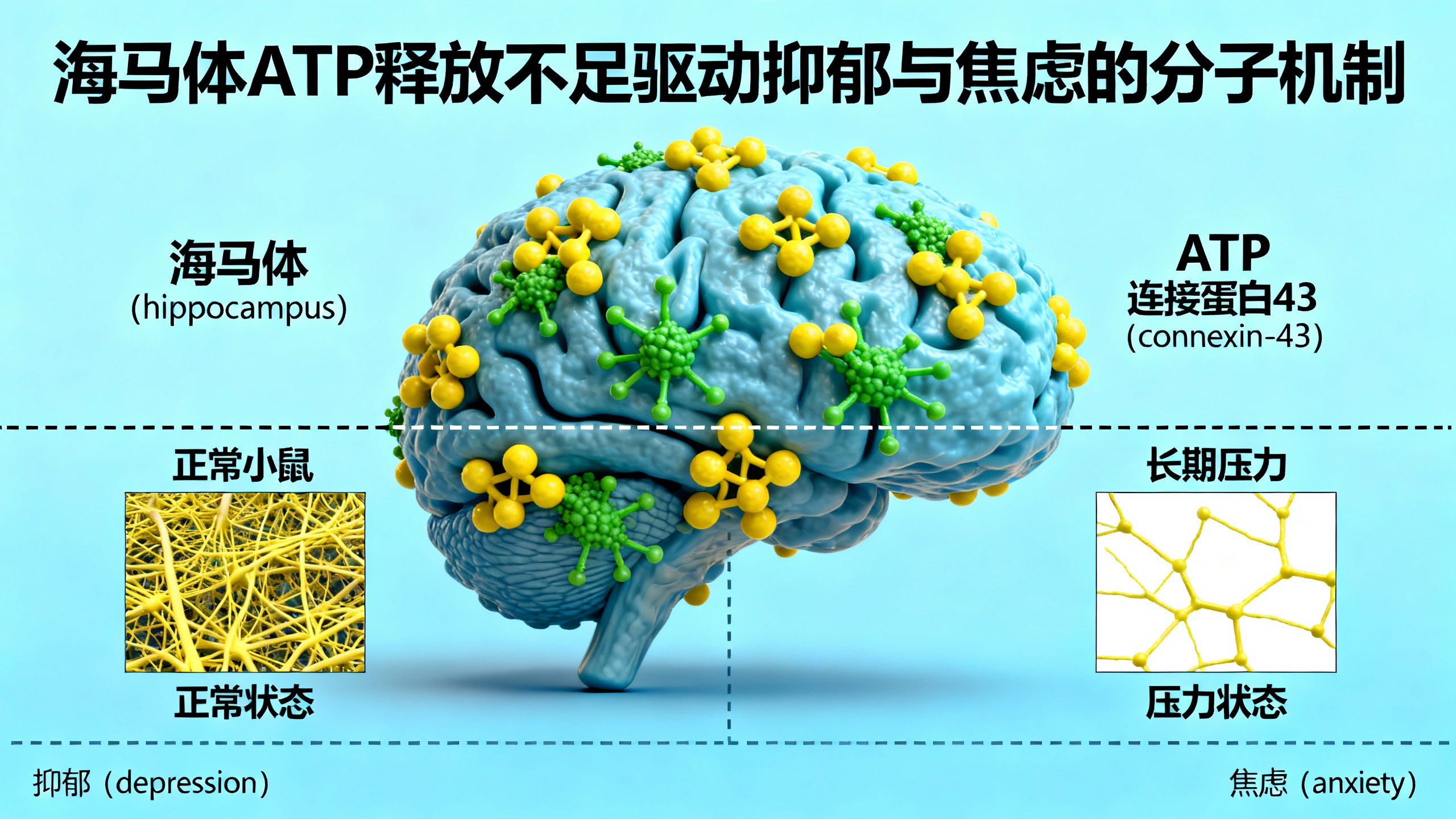 大脑中一种隐藏的能量信号导致抑郁和焦虑