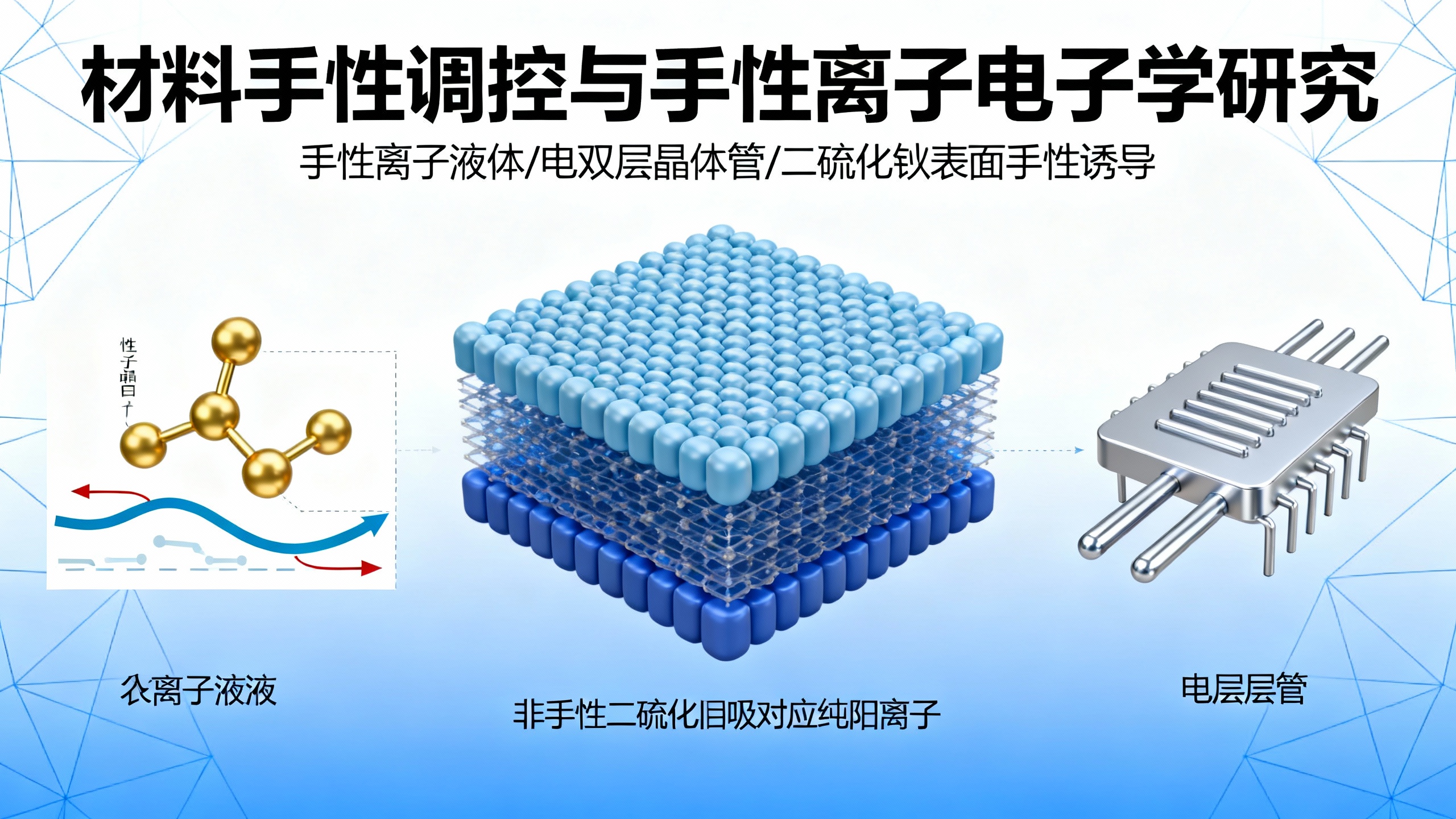 电控离子吸附让普通导电界面产生手性效应