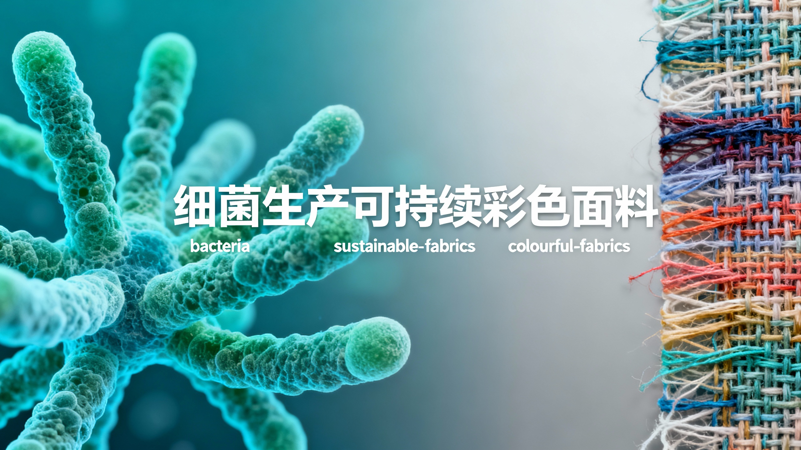 细菌合作编织出环保彩虹材料