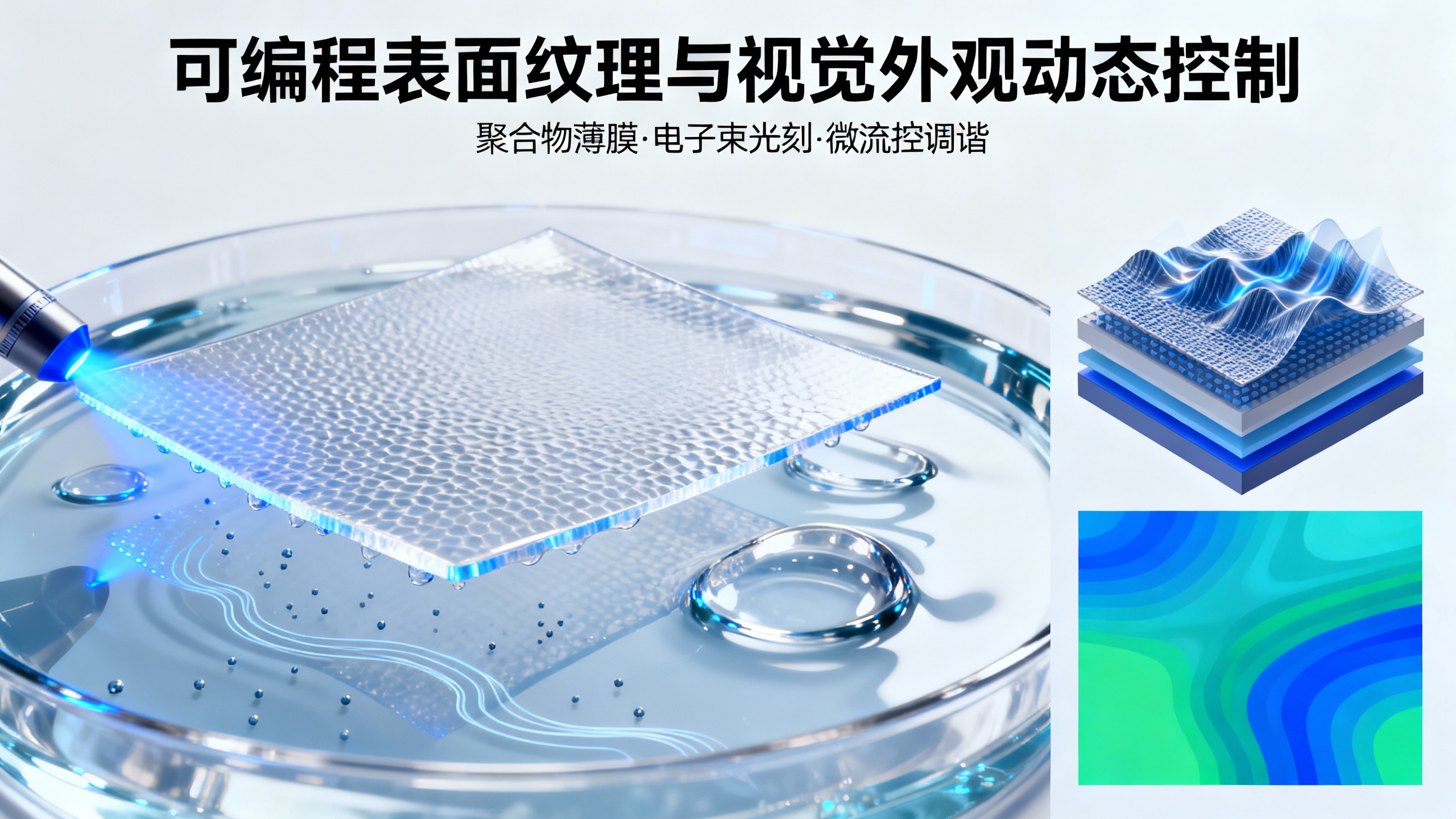 能变色变纹路的柔性电子皮肤