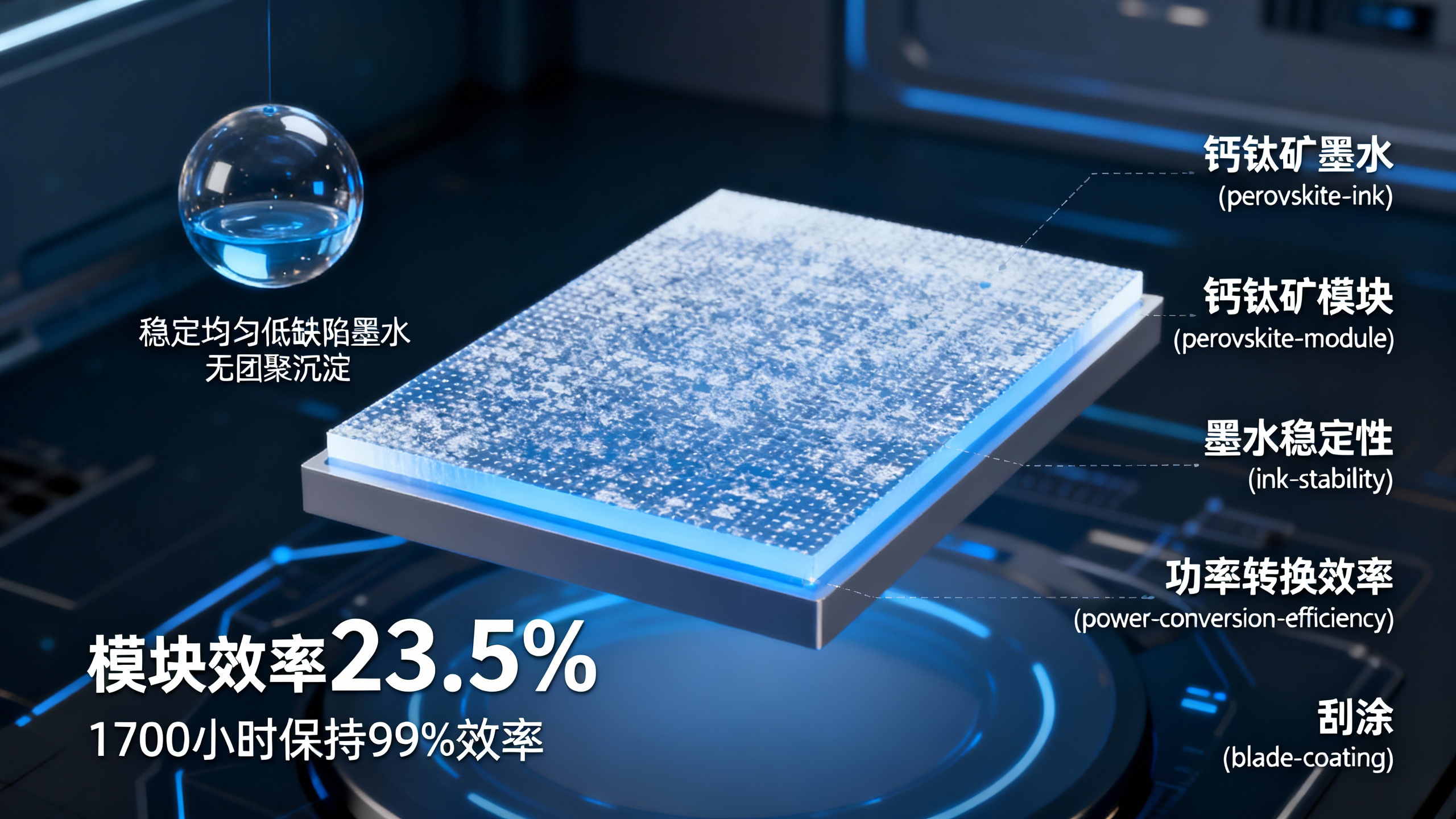 新型墨水让钙钛矿太阳能板更高效易生产