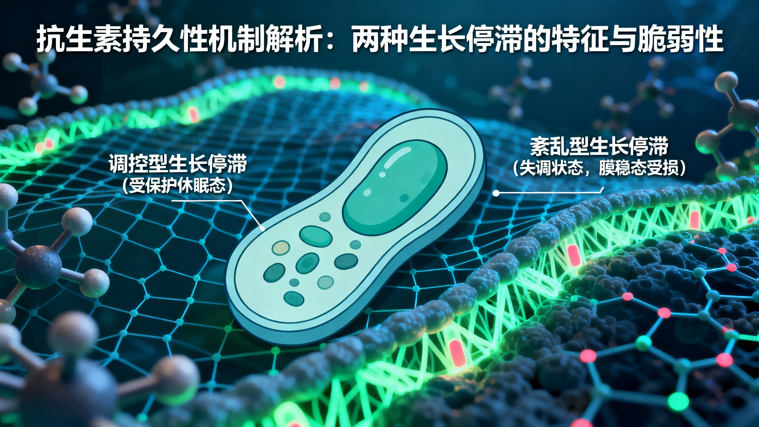 区分受控与失控的生长停滞，有助于精准治疗抗生素耐受问题
