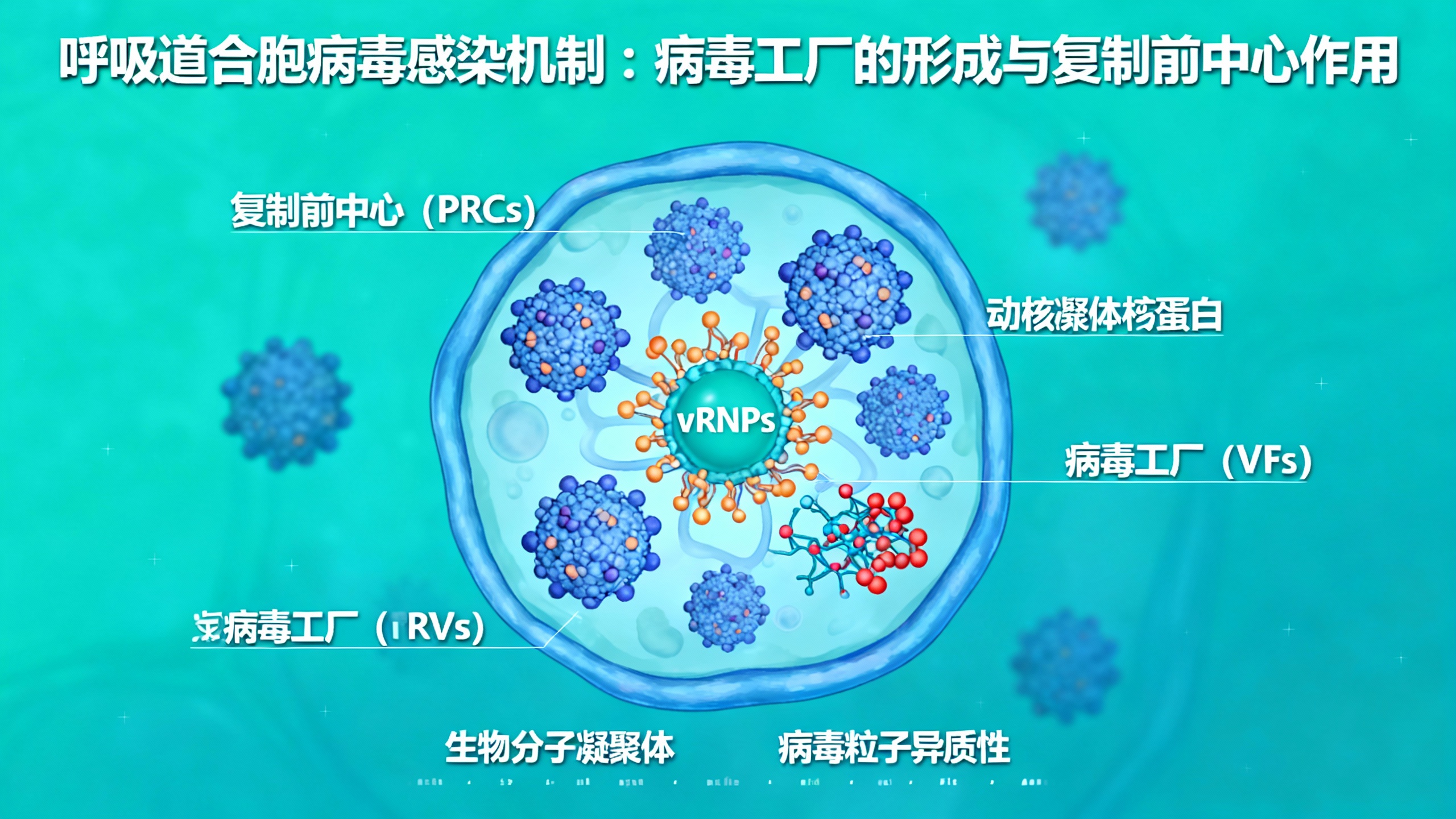 病毒复制前，细胞内先“搭好”关键分子“小平台”