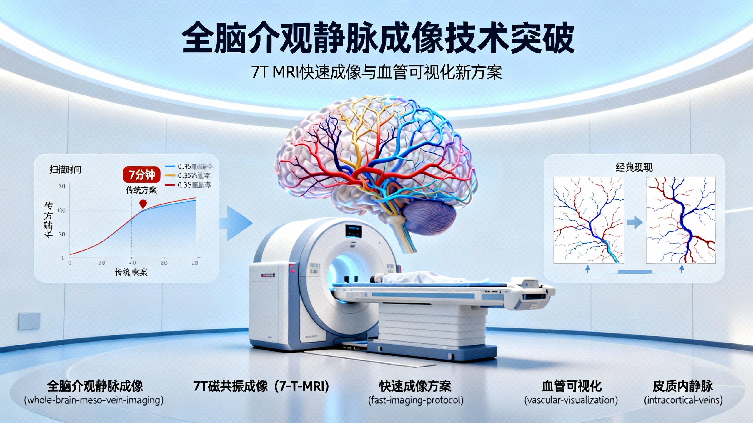 用7特斯拉快速磁共振成像技术看清活人脑中的细小静脉