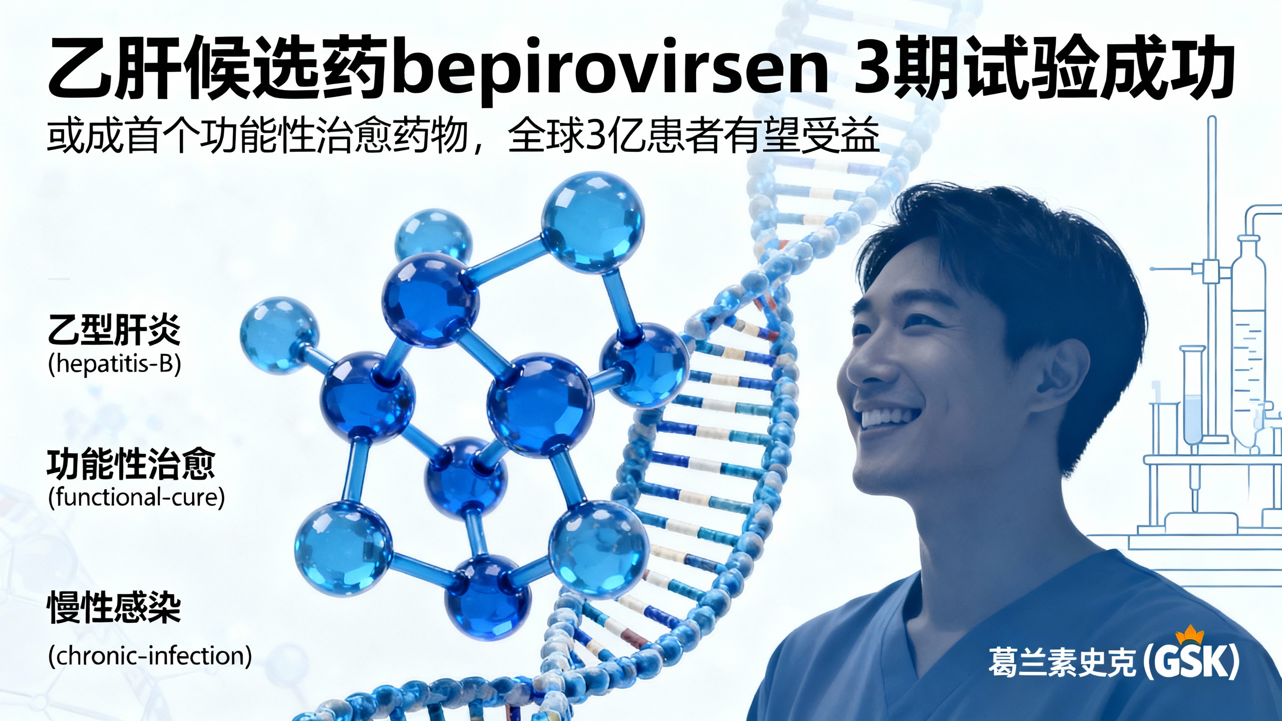 新药有望让部分乙肝患者实现功能性治愈