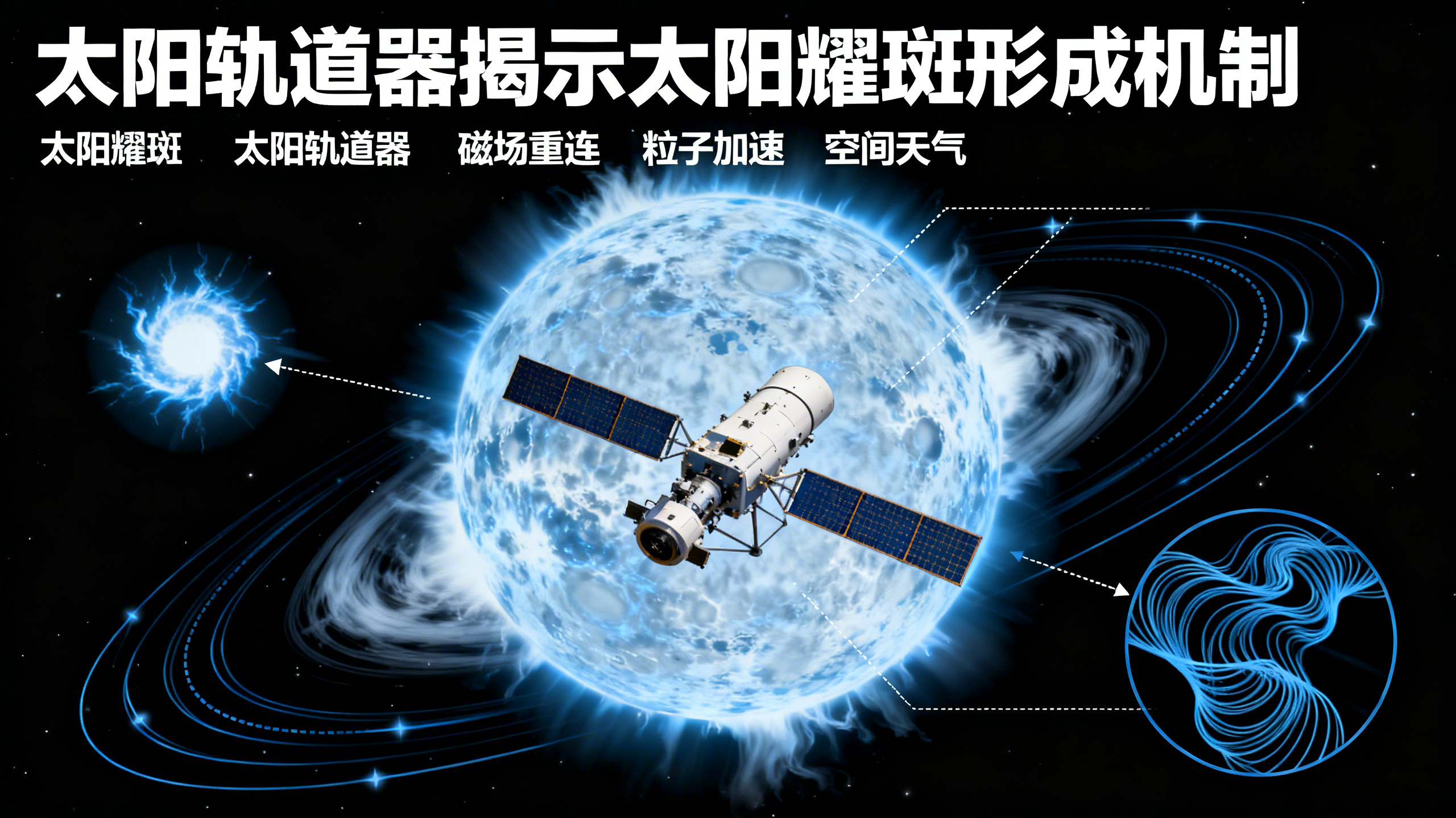 航天器拍到太阳耀斑爆发瞬间