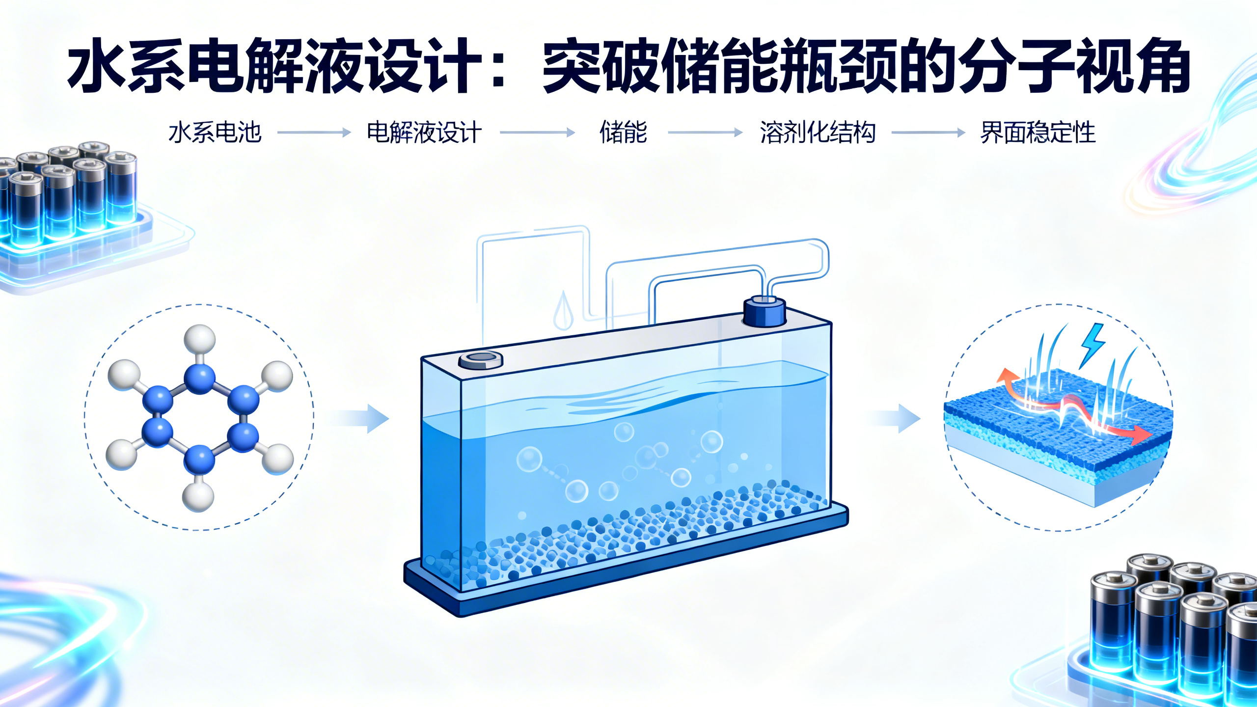 水系电池的电解液设计