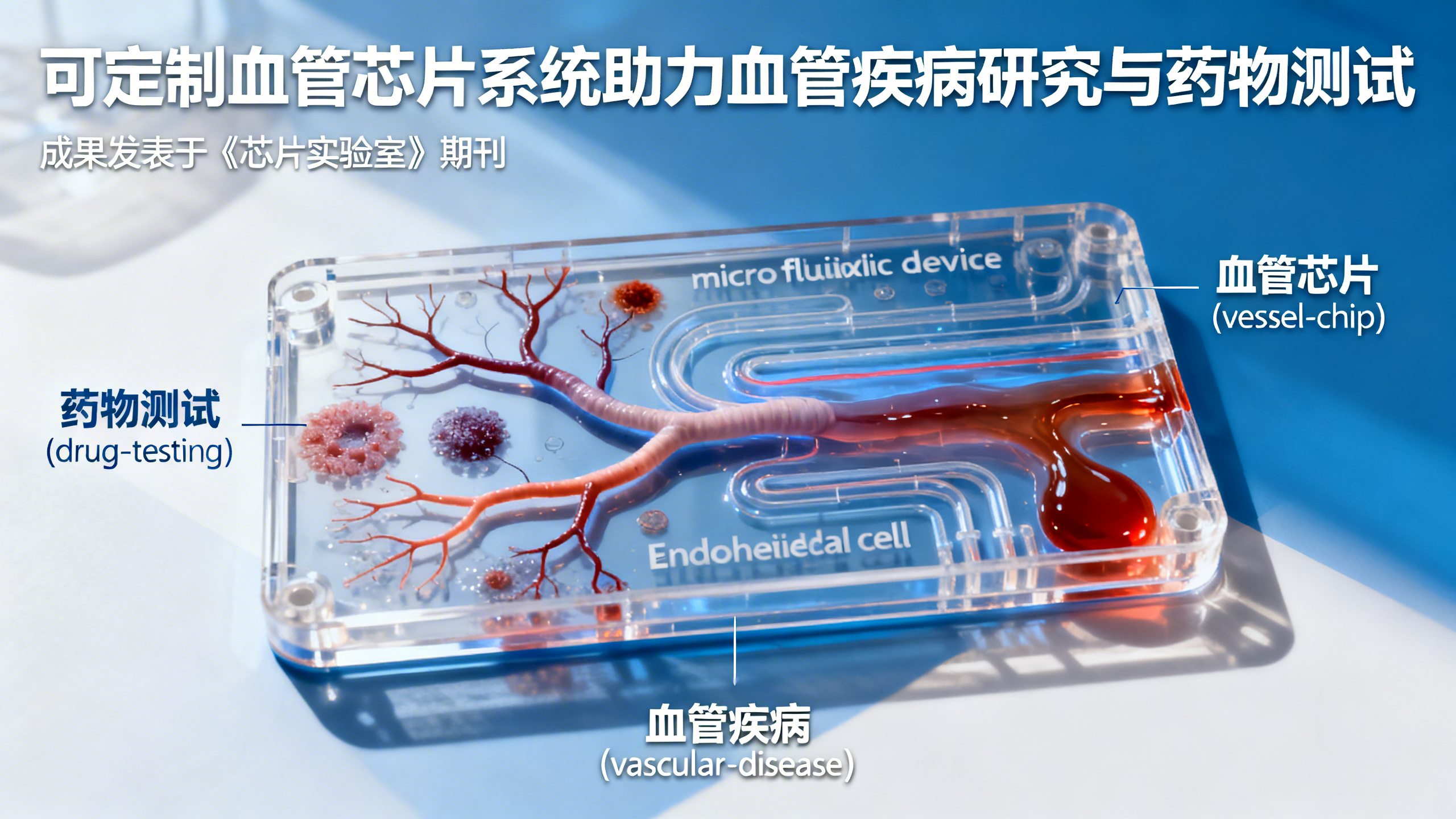 科学家在芯片上造出了“活”的血管
