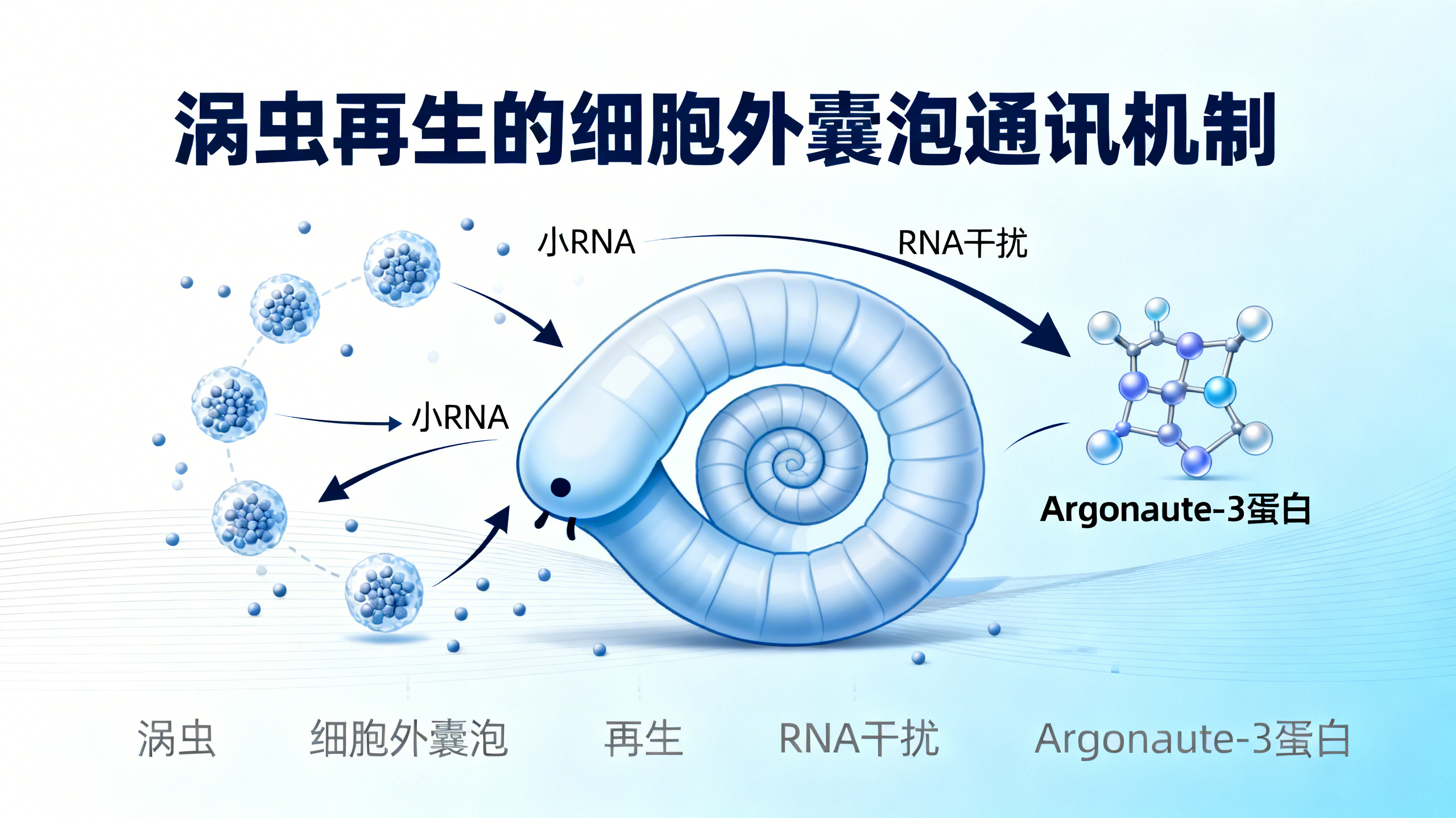 外泌体：涡虫体内干细胞通信与全身RNA干扰的“信使”