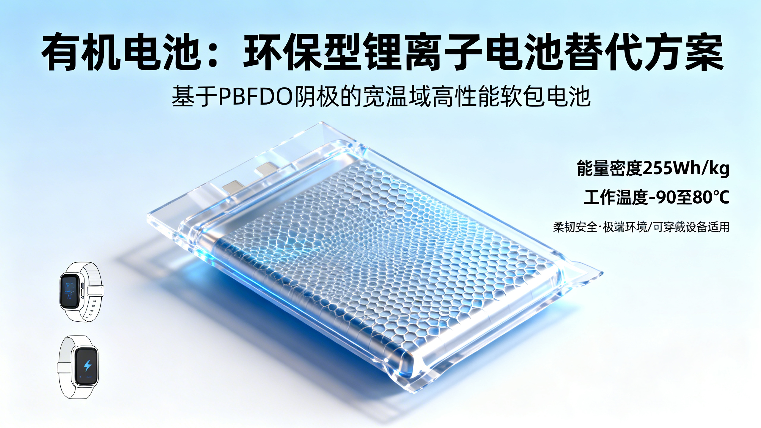 实用型锂—有机电池问世：新型导电聚合物助力突破