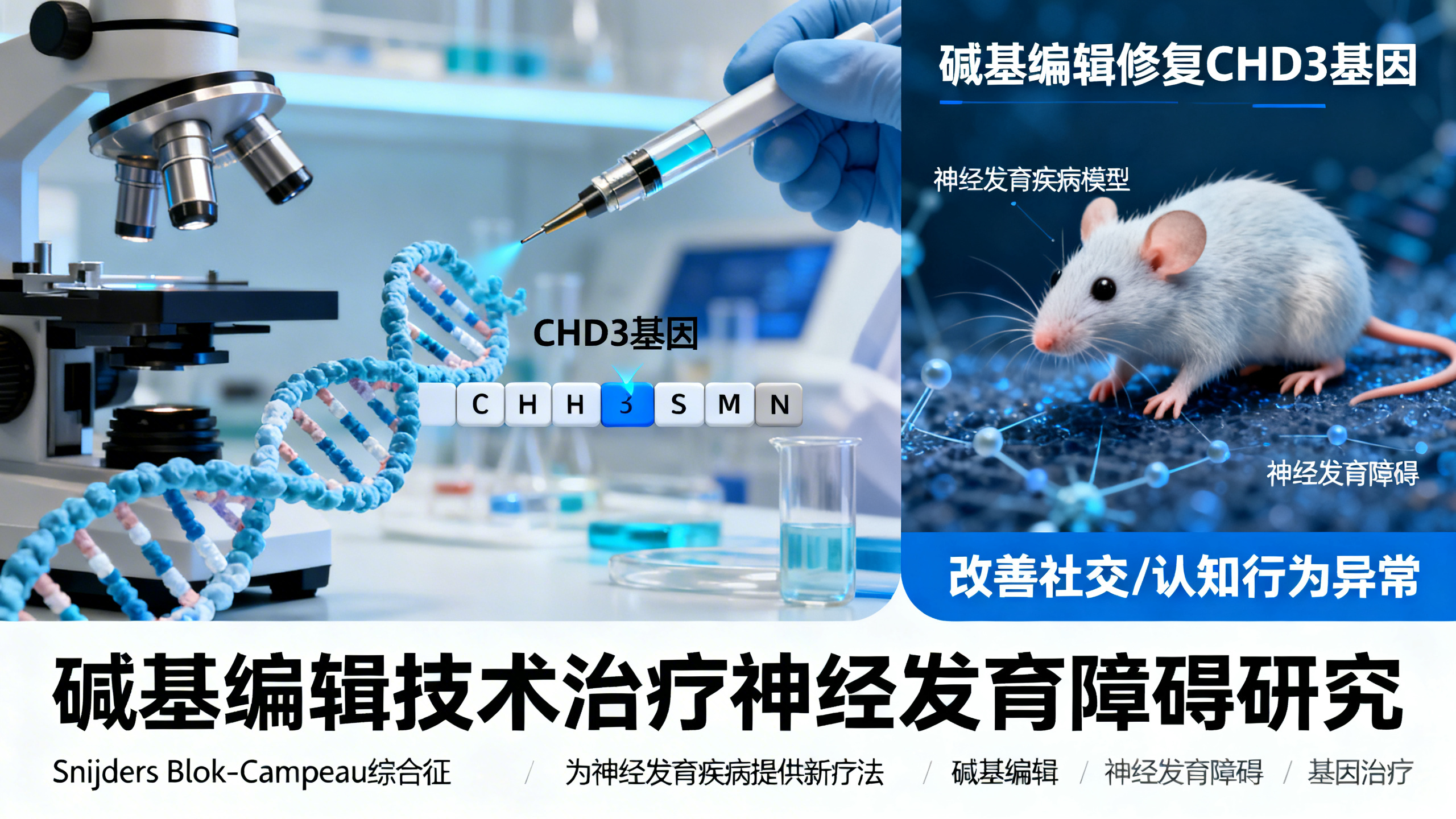 体内碱基编辑修复小鼠行为异常