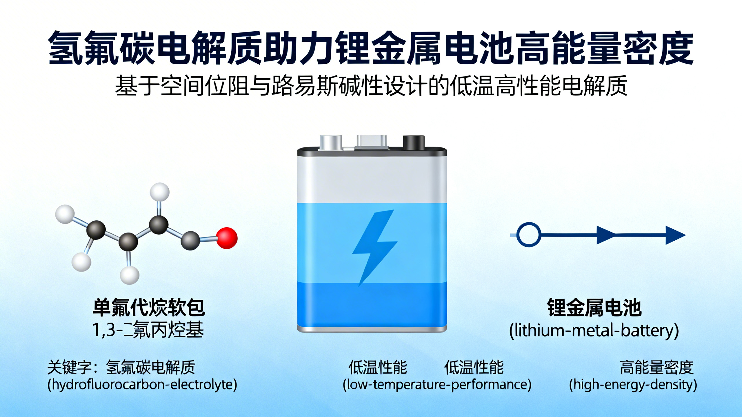 适用于高能量密度和低温环境的新型电池电解液