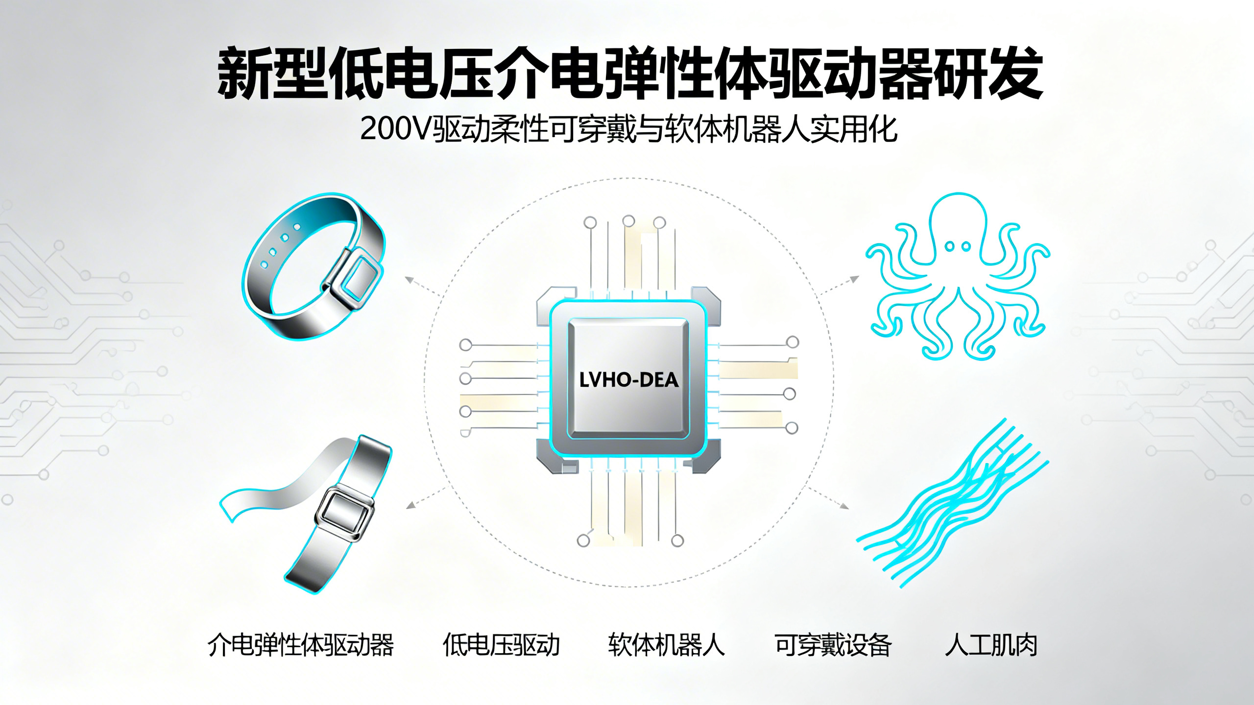 只需200伏电压就能驱动的柔性机器人用新型“软肌肉”
