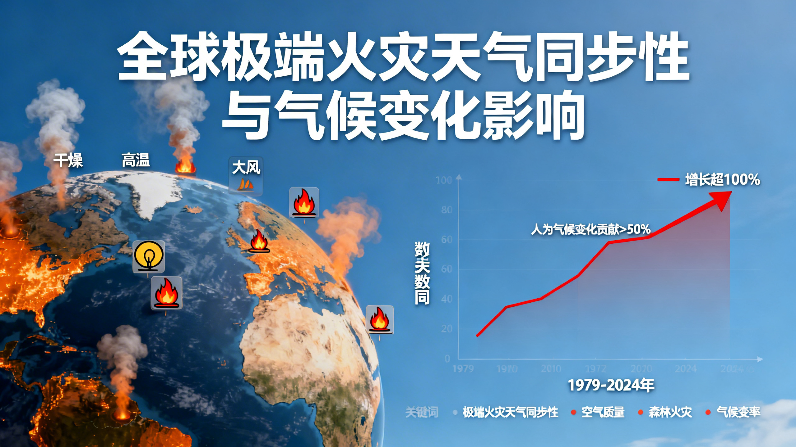 全球极端火灾天气正变得越来越“步调一致”