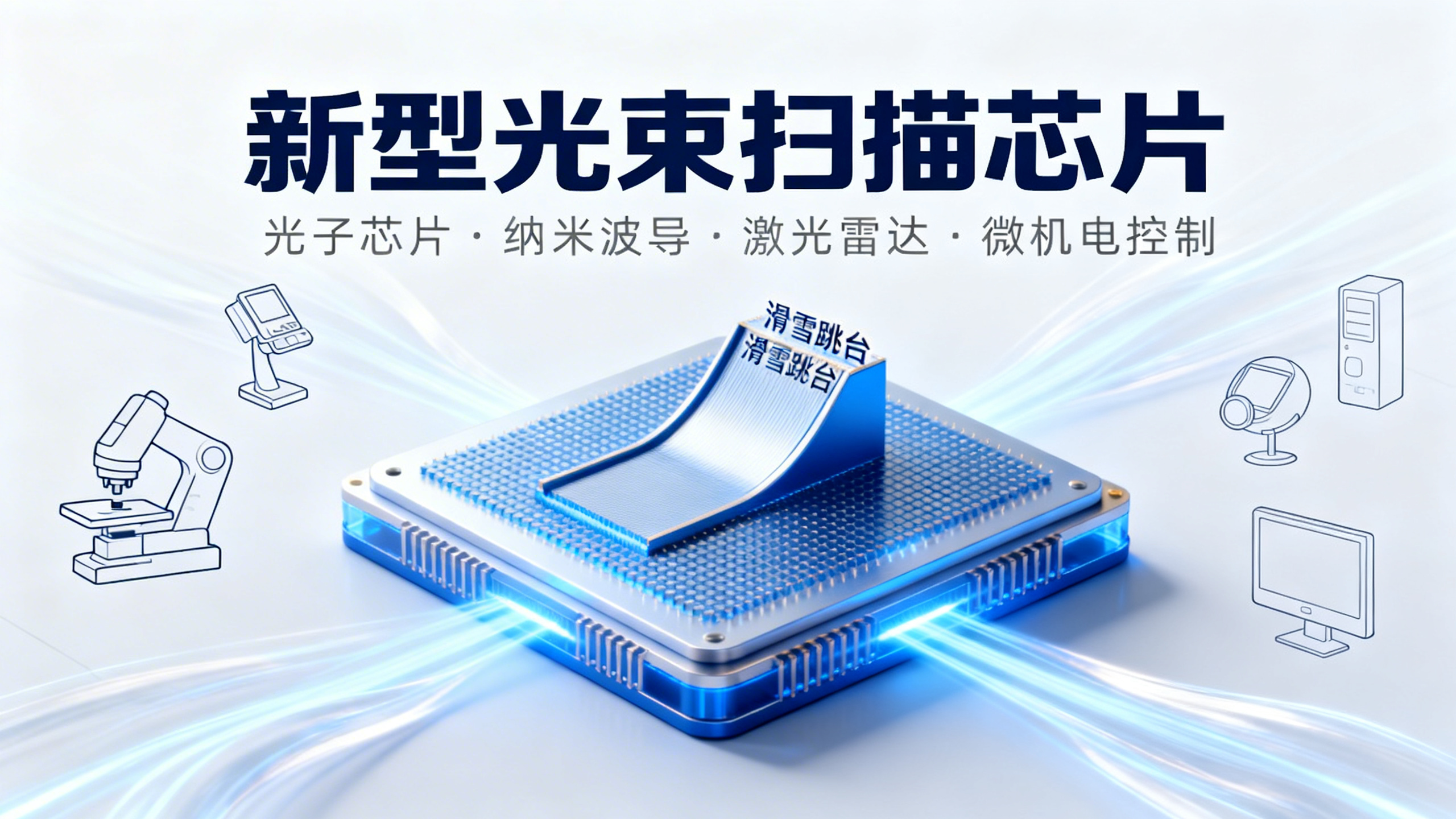 光子“跳台”让硅芯片发出的光束转向