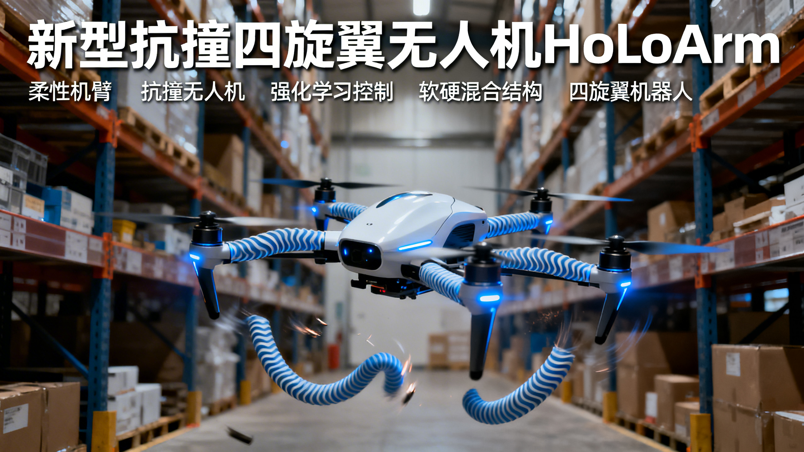 不怕碰撞的可变形四旋翼机臂